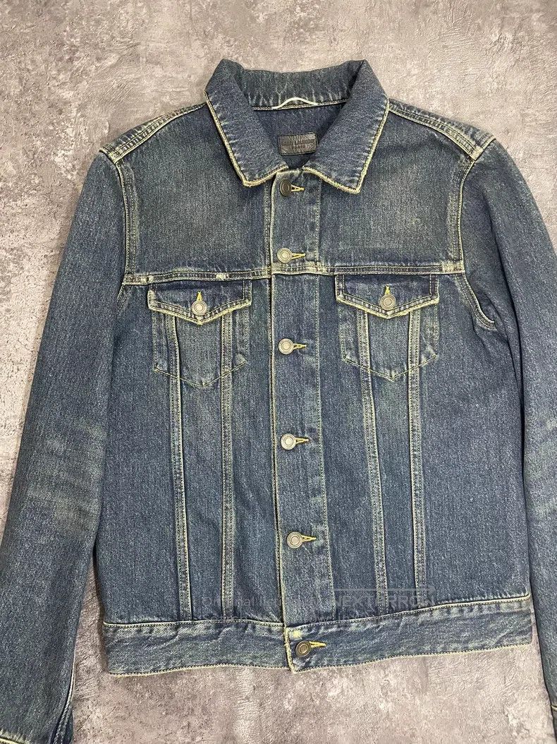 Saint Laurent Paris Saint Laurent Paris Deep Blue Washed Yellow Mud Ripped Dis Size US S / EU 44-46 / 1 - 4 Thumbnail