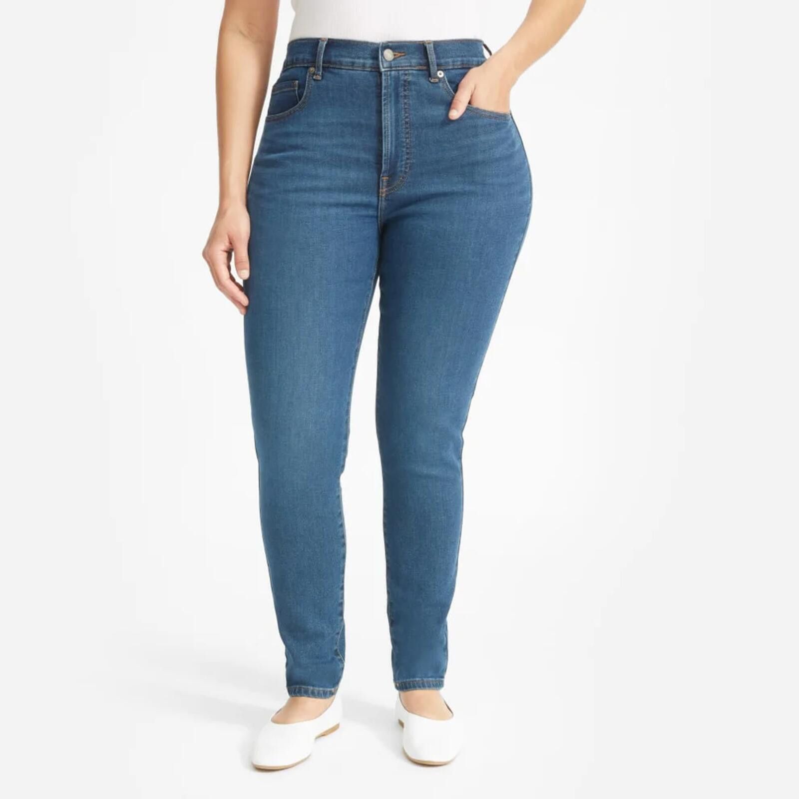 Everlane Women's Everlane Authentic Stretch High-Rise Skinny - 27R Size 27" / US 4 / IT 40 - 1 Thumbnail