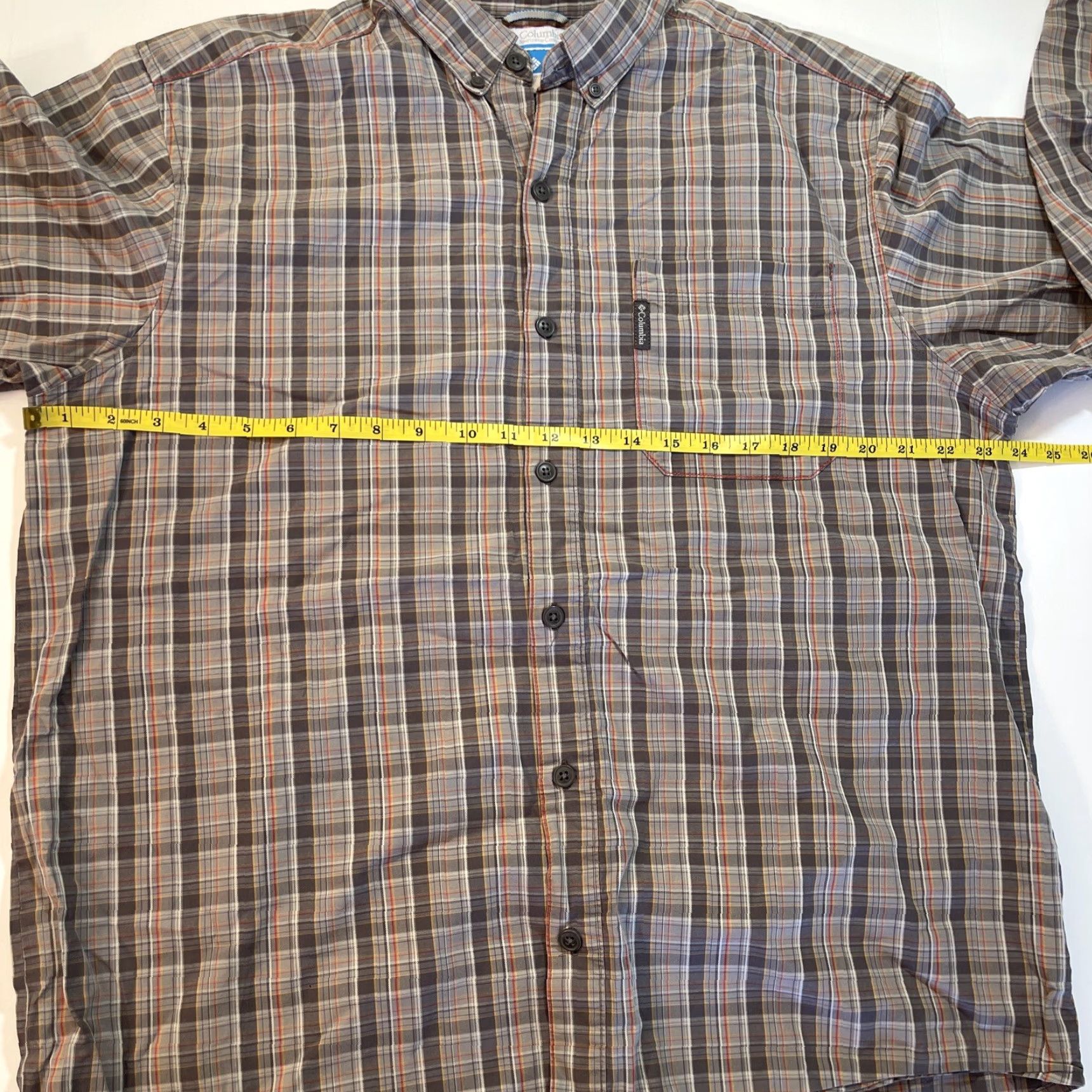 Vintage Columbia Shirt Plaid Button-Up Casual Knit Gray Long Sleeve Mens L Size US L / EU 52-54 / 3 - 5 Thumbnail