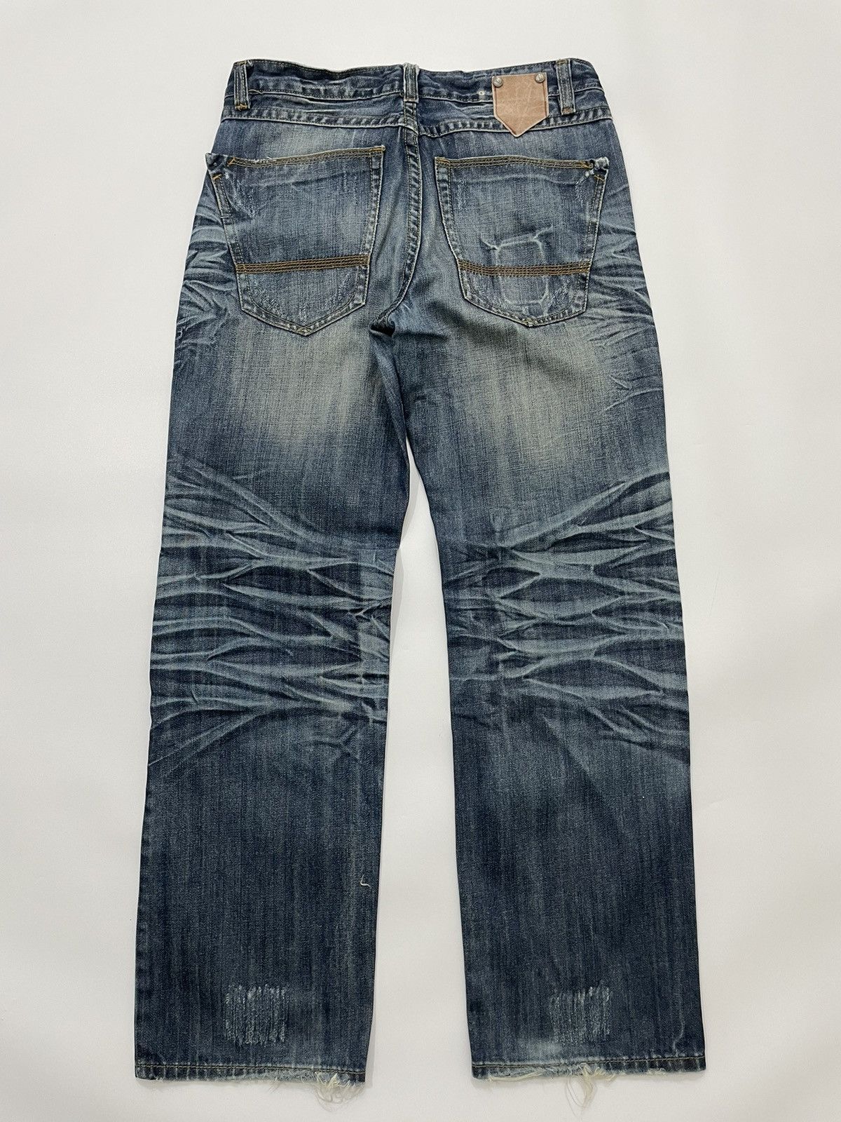If Six Was Nine Destroy Punk Wash denim Jundol Japan Size US 32 / EU 48 - 6 Thumbnail