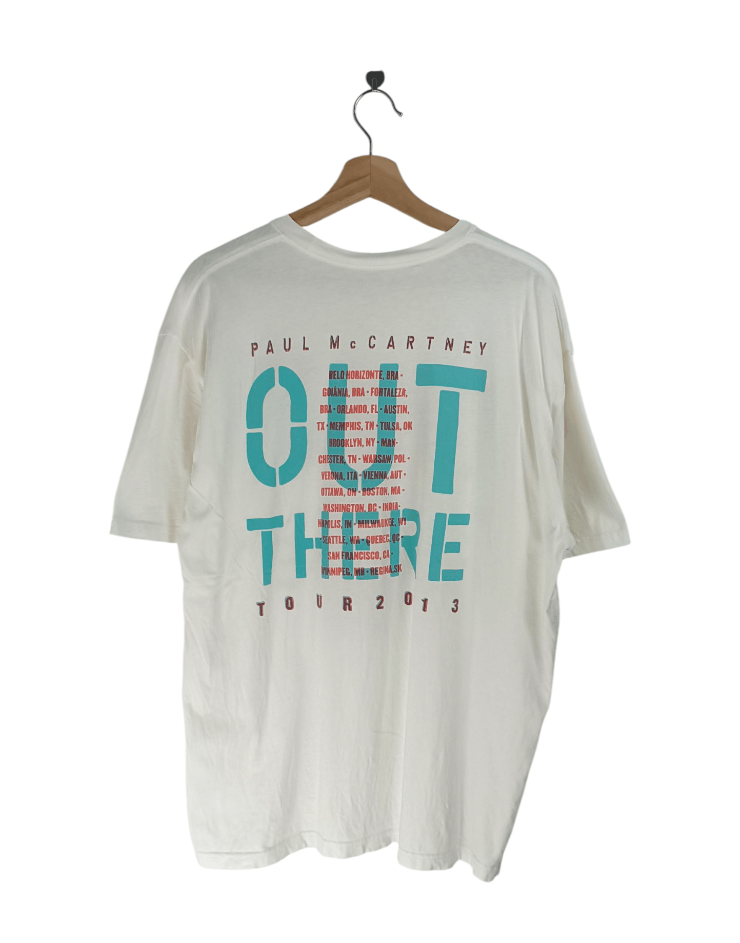Vintage VINTAGE 2013 PAUL MCCARTNEY TOUR TEE beatles who kinks Size US XL / EU 56 / 4 - 2 Thumbnail