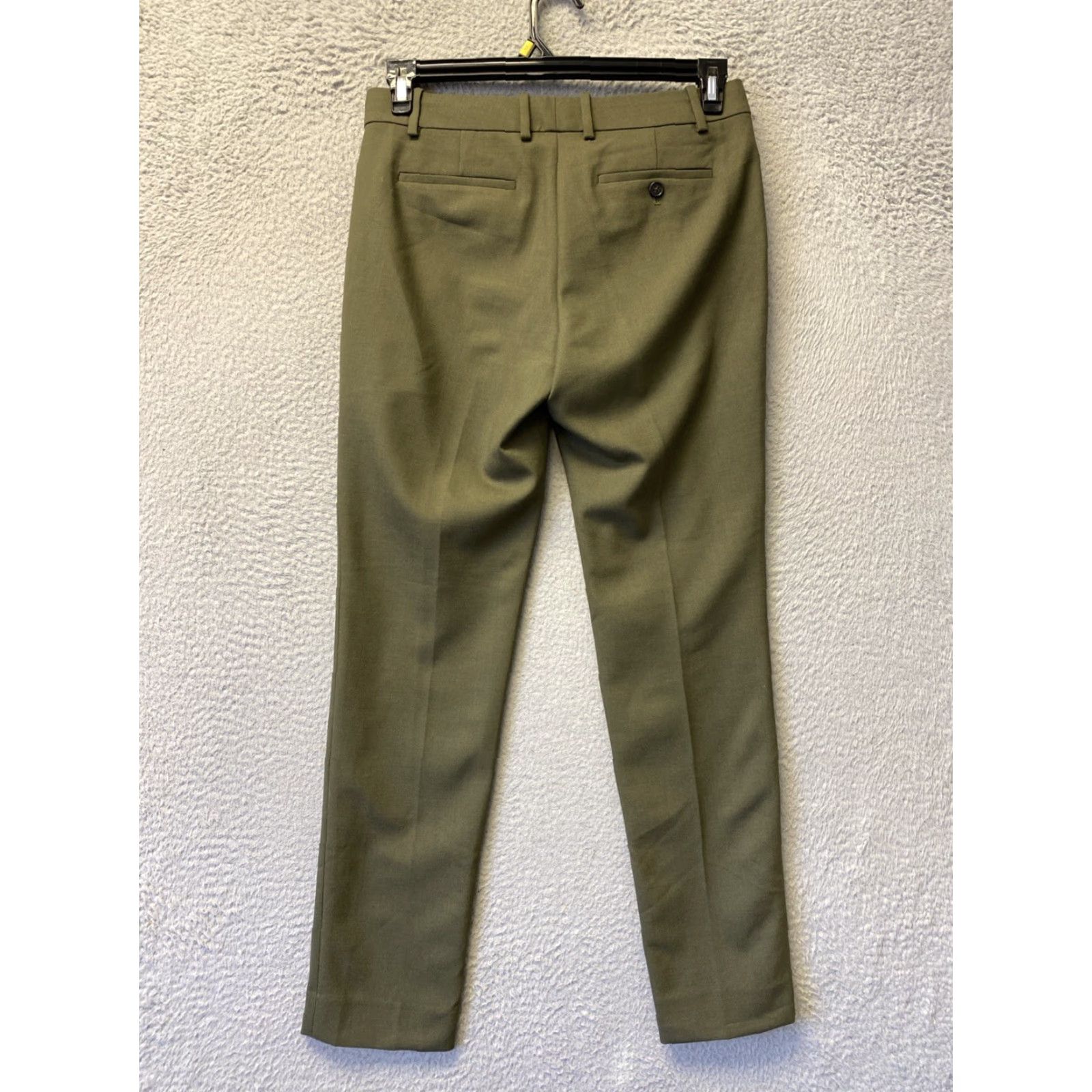 J.Crew JCrew Collection Petite Cigarette Pant Women Size 4 Slim Wool Viscose Polyester Elastane Heavy Green Size 27" / US 4 / IT 40 - 7 Thumbnail