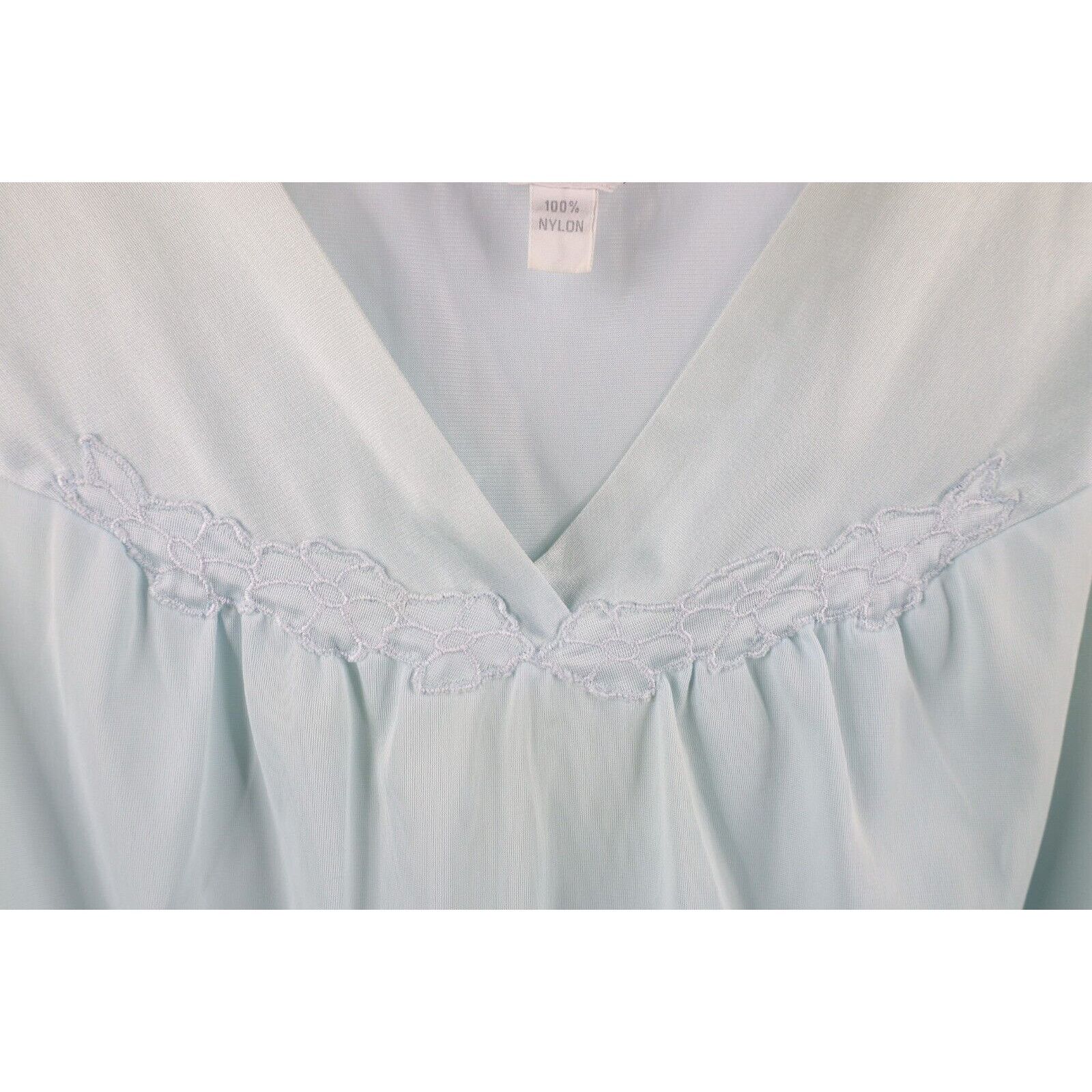 Vintage Vintage 90s Streetwear Satin Trim Flower Night Gown Size L / US 10 / IT 46 - 8 Thumbnail