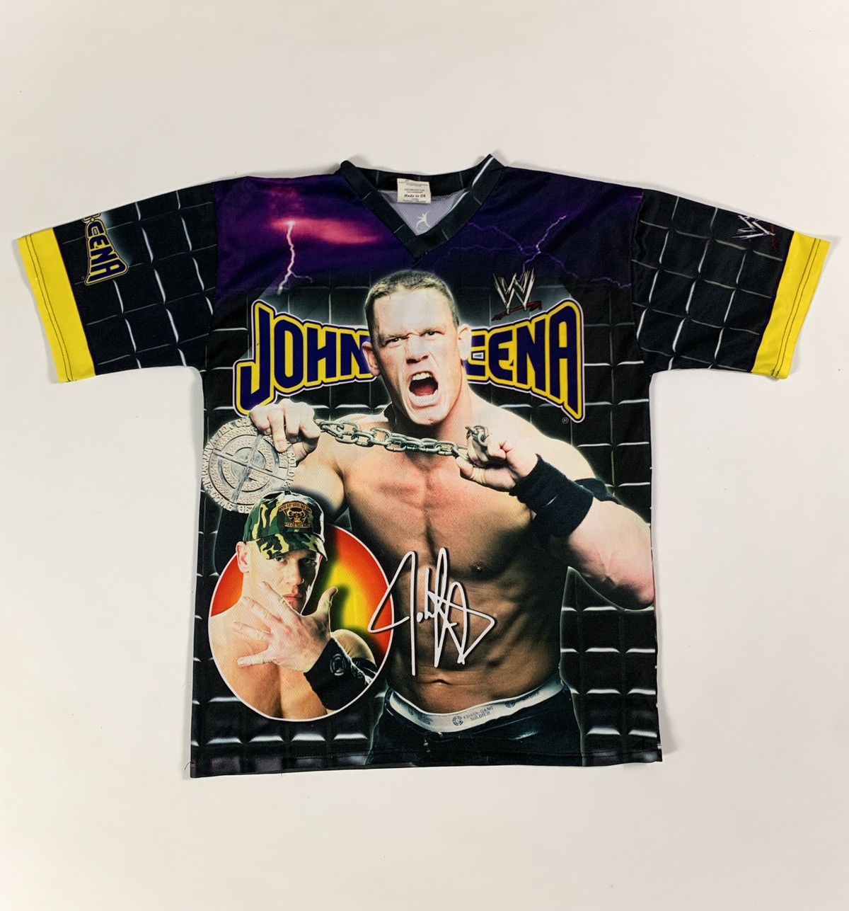 Maillot John Cena Chain Gang Camo #54 - Taille L - WWE Vintage 2004
