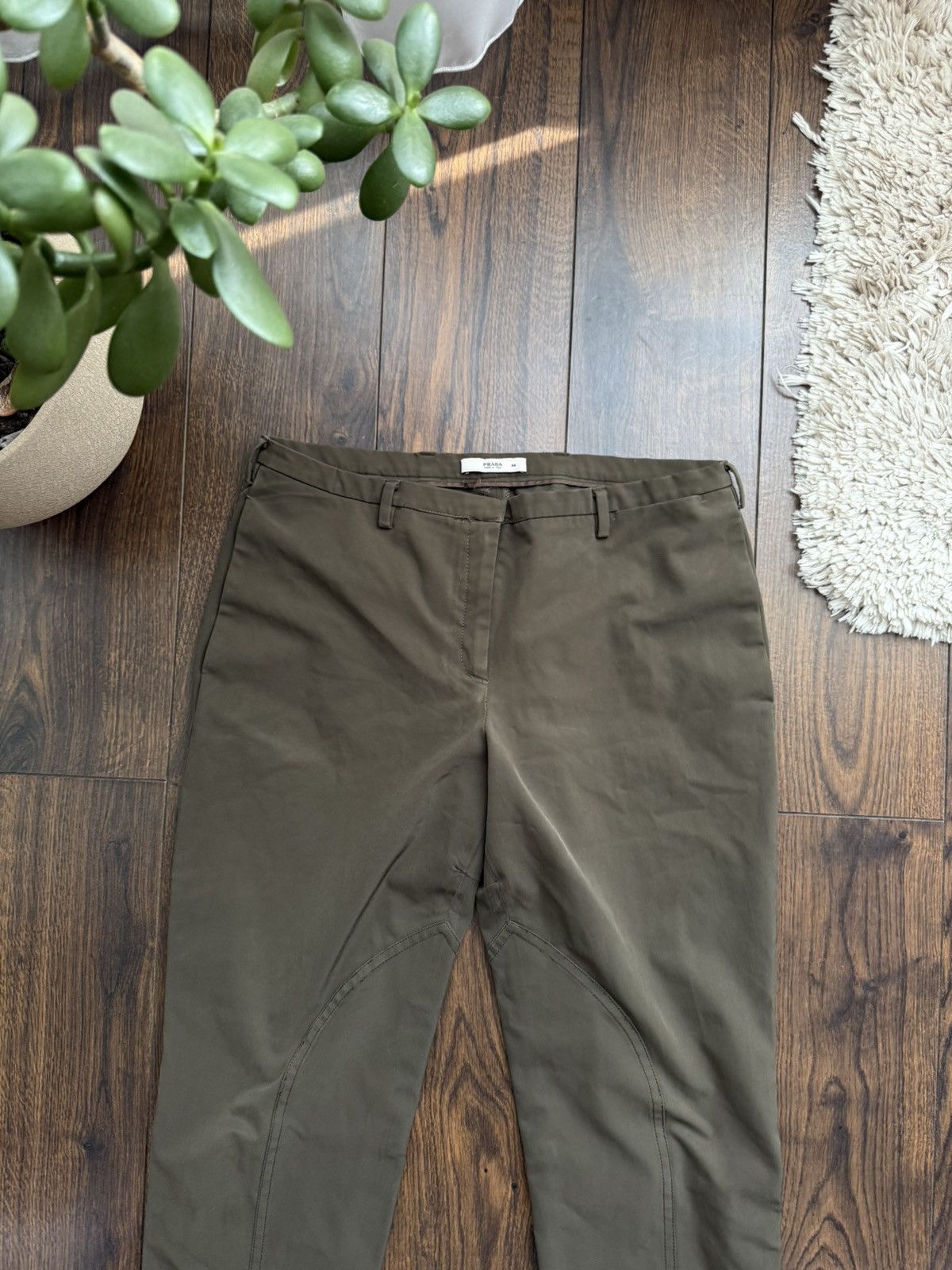 Prada Prada Milano Khaki Chino Pants Green Size 30" / US 8 / IT 44 - 2 Thumbnail