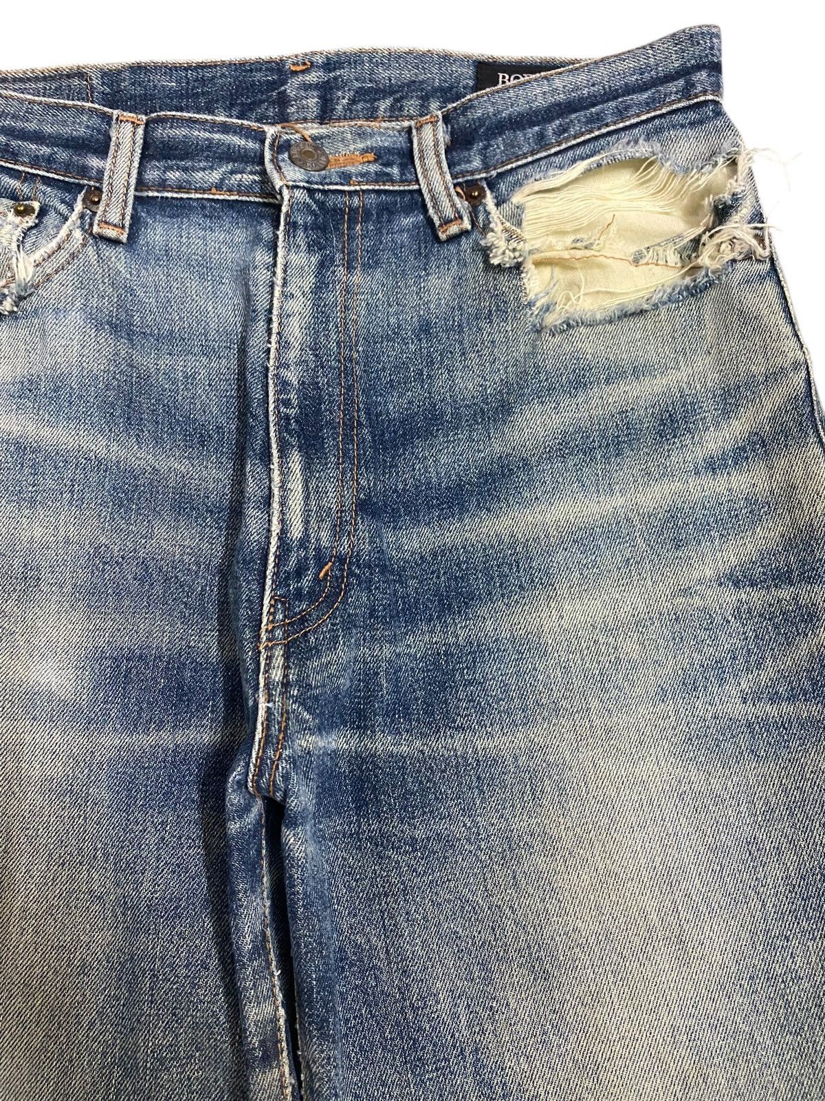 Vintage Vintage Bobson Japan Blue Wash Distressed Loose Jeans Size US 29 - 8 Thumbnail