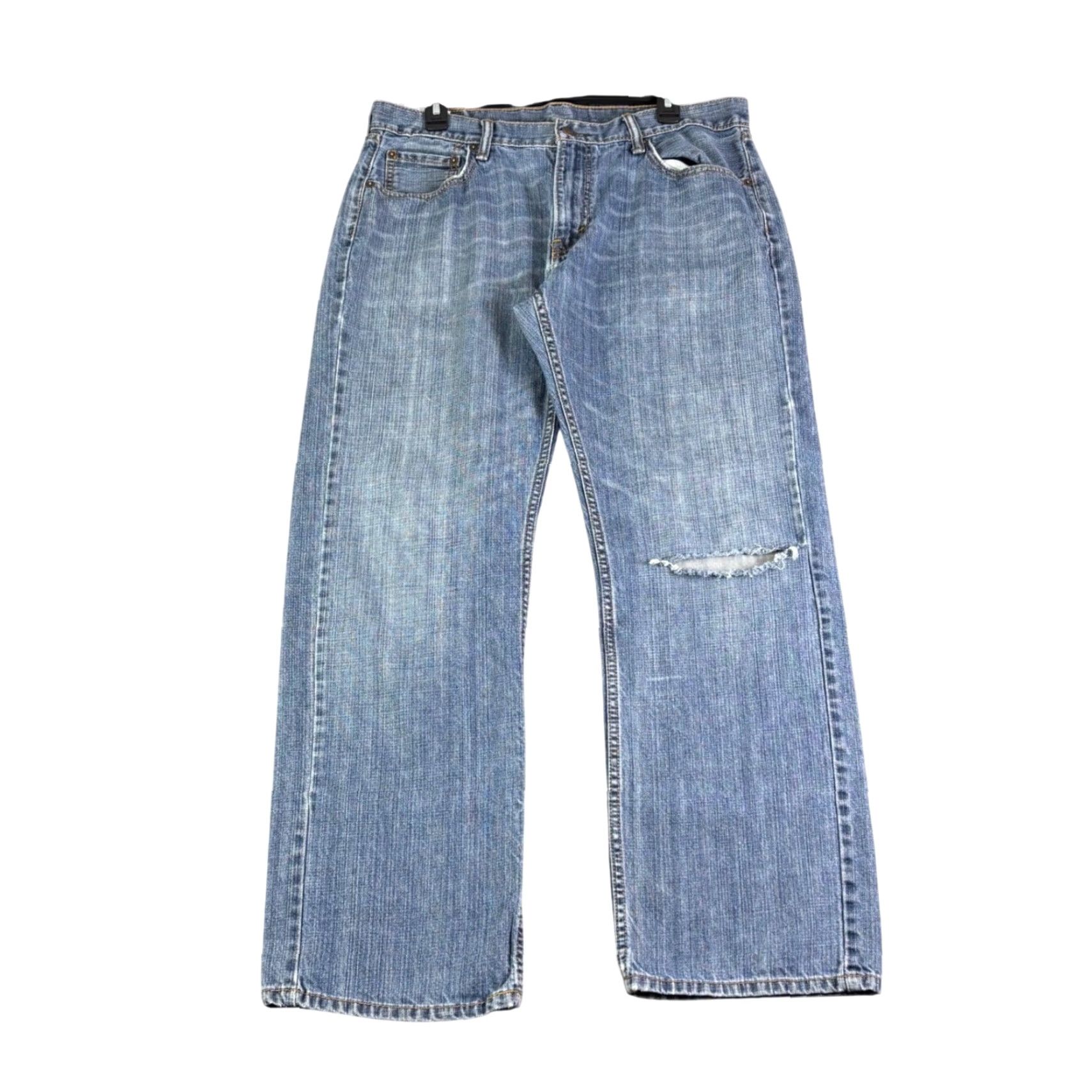 Levi's Levi's 559 Jeans Mens 34x31 Blue Distressed Denim 90s Vtg Relaxed Straight Moderate Rise Casual Pants Size US 34 / EU 50 - 2 Thumbnail
