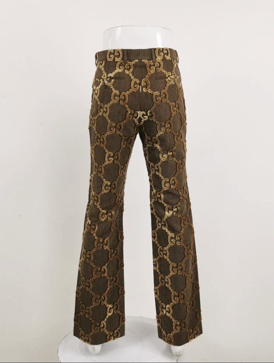 Gucci Gucci GG monogram brown velvet blazer/suit jacket & trousers Size 48R - 7 Thumbnail