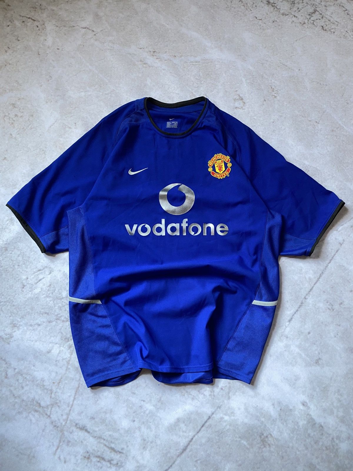 Nike Vintage 2002 Nike Manchester United Soccer Jersey #7 Florian Size US M / EU 48-50 / 2 - 1 Thumbnail