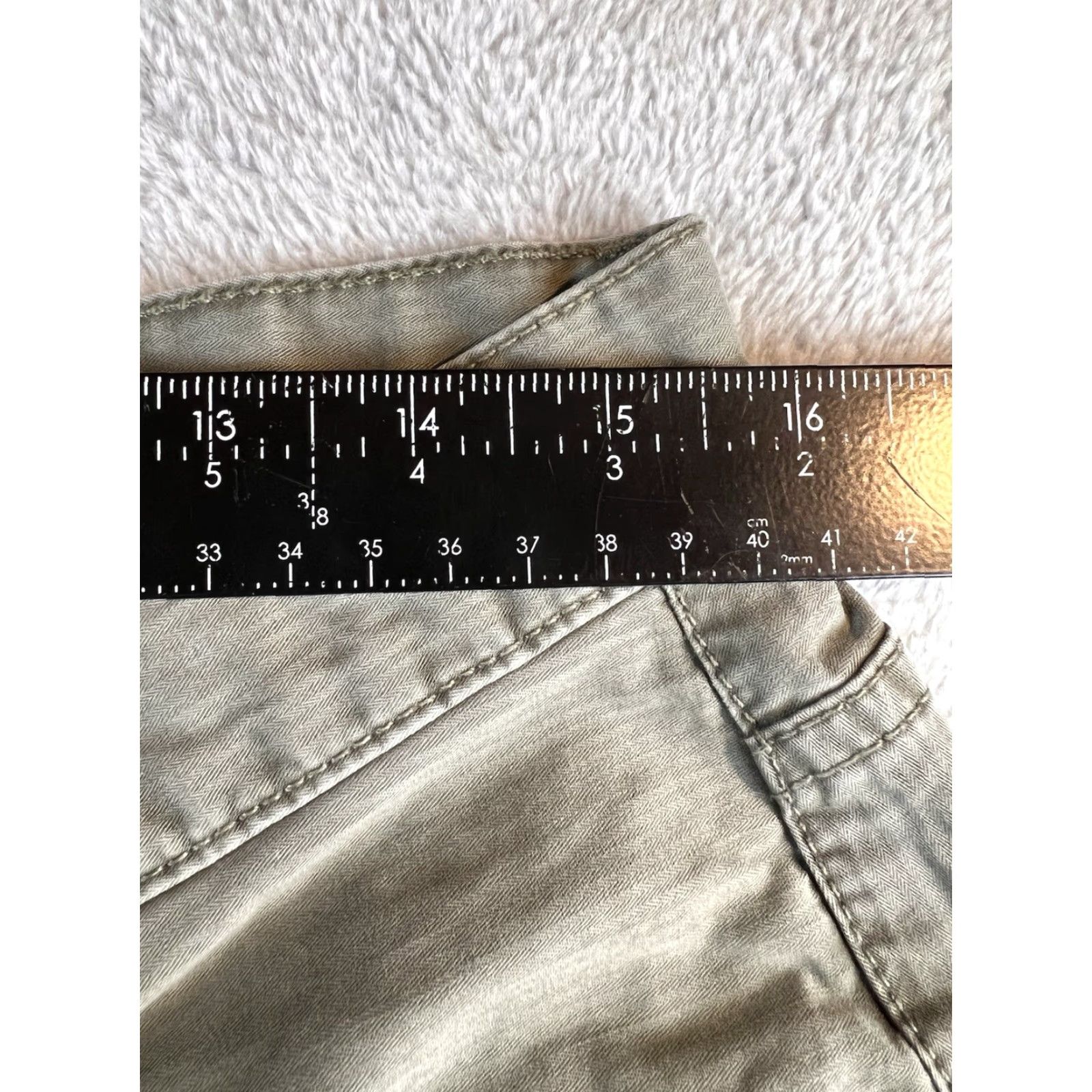 Lucky Brand Lucky Brand Chino Pants Mens 33R Olive Wide Leg Skater Military Y2K Era 7181J80 Size US 33 - 4 Thumbnail