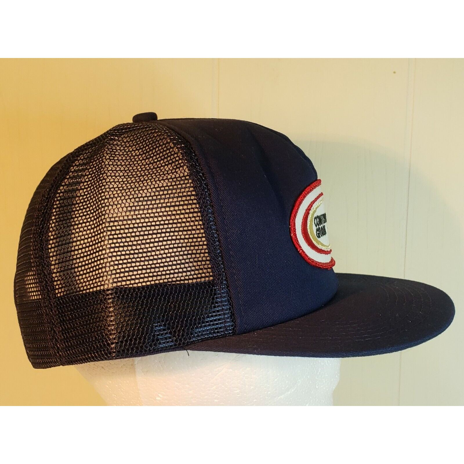 Vintage Vtg Continental Grain Trucker Hat Mesh Foam USA K Products S Size ONE SIZE - 4 Thumbnail