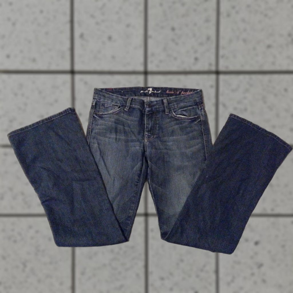 7 For All Mankind Womens 7 For All Mankind Jeans 28 Petite Lexie A Pocket Denim 30x30 Blue Pants Jeans Size 28" / US 6 / IT 42 - 1 Thumbnail