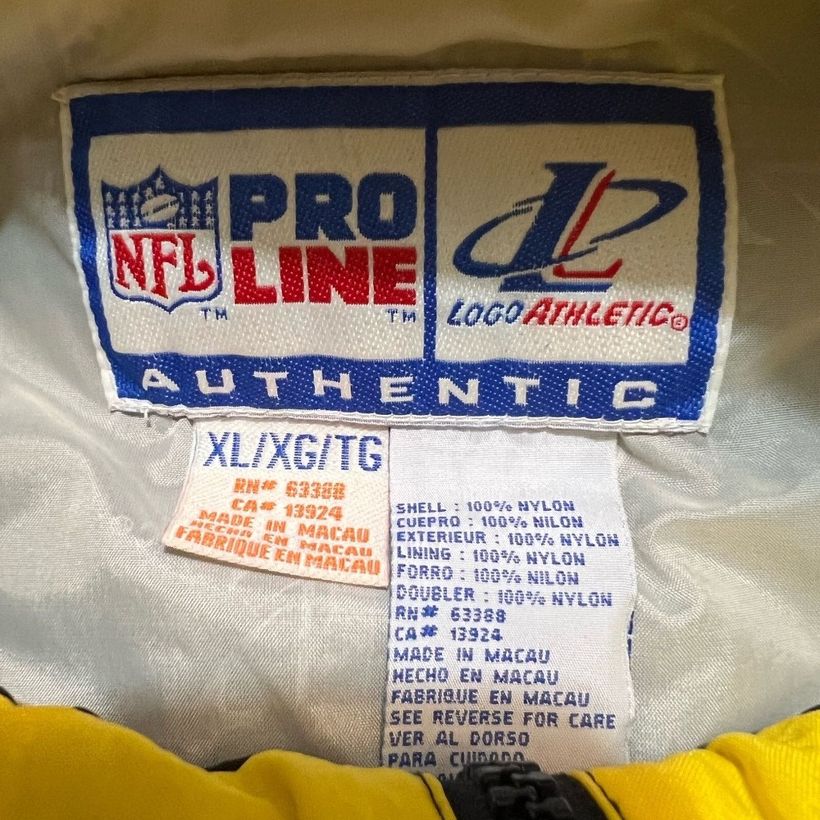 Logo Athletic Vintage NFL Pro Line Steelers Logo Athletic Jacket FULL ZIP Size US XL / EU 56 / 4 - 8 Thumbnail