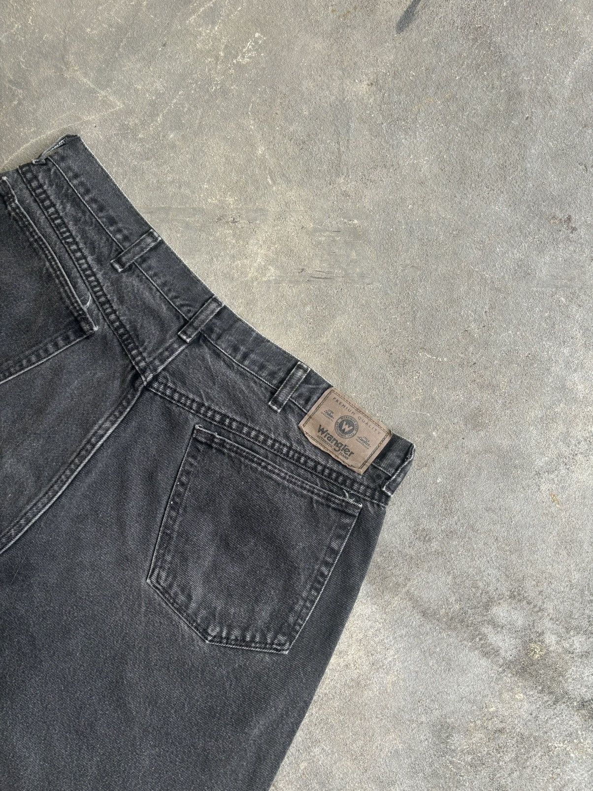 Wrangler Jorts Pants Black Wash