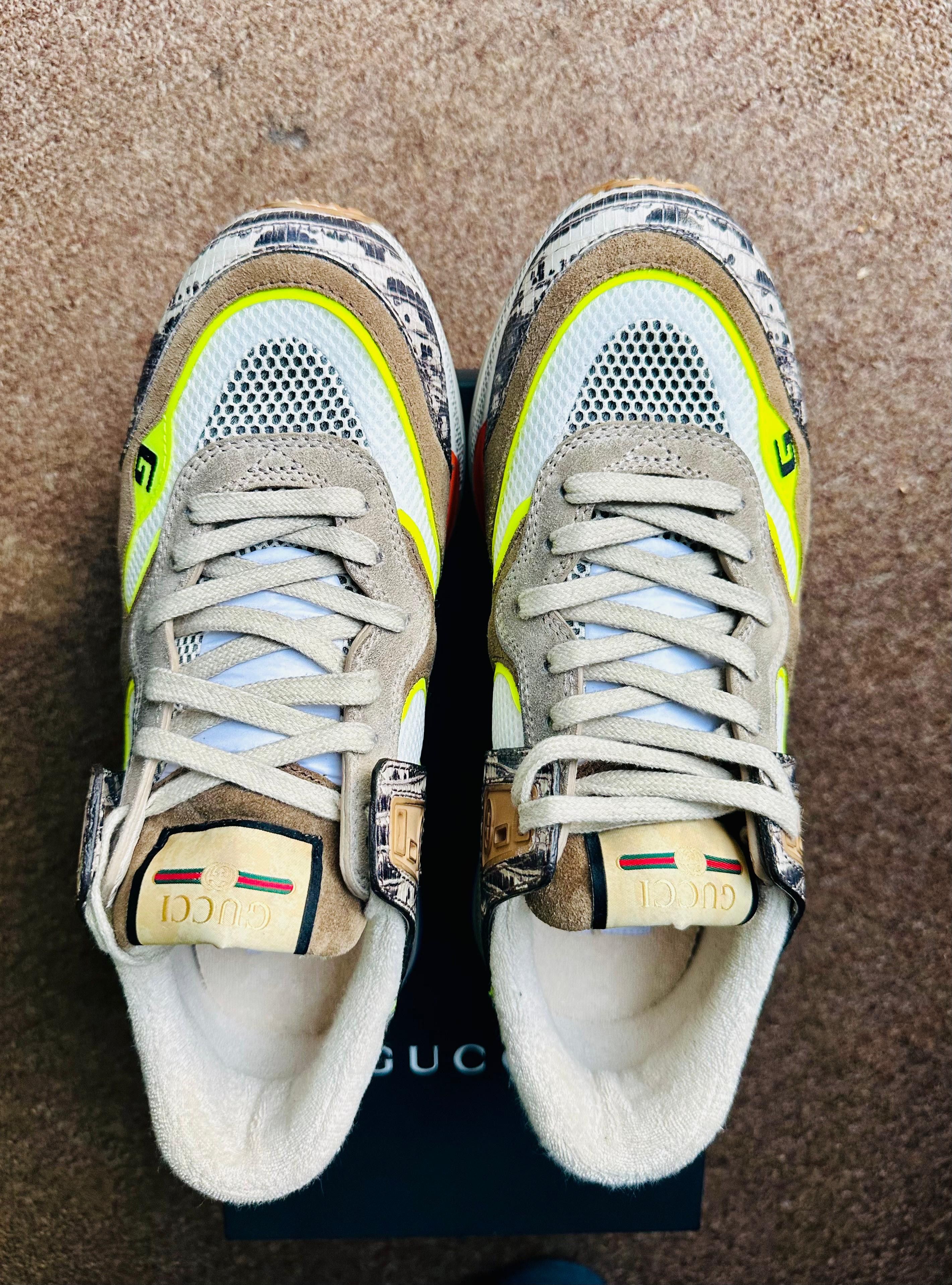 Gucci Men's Gucci sneaker leather - multicolor Size US 8.5 / EU 41-42 - 4 Thumbnail
