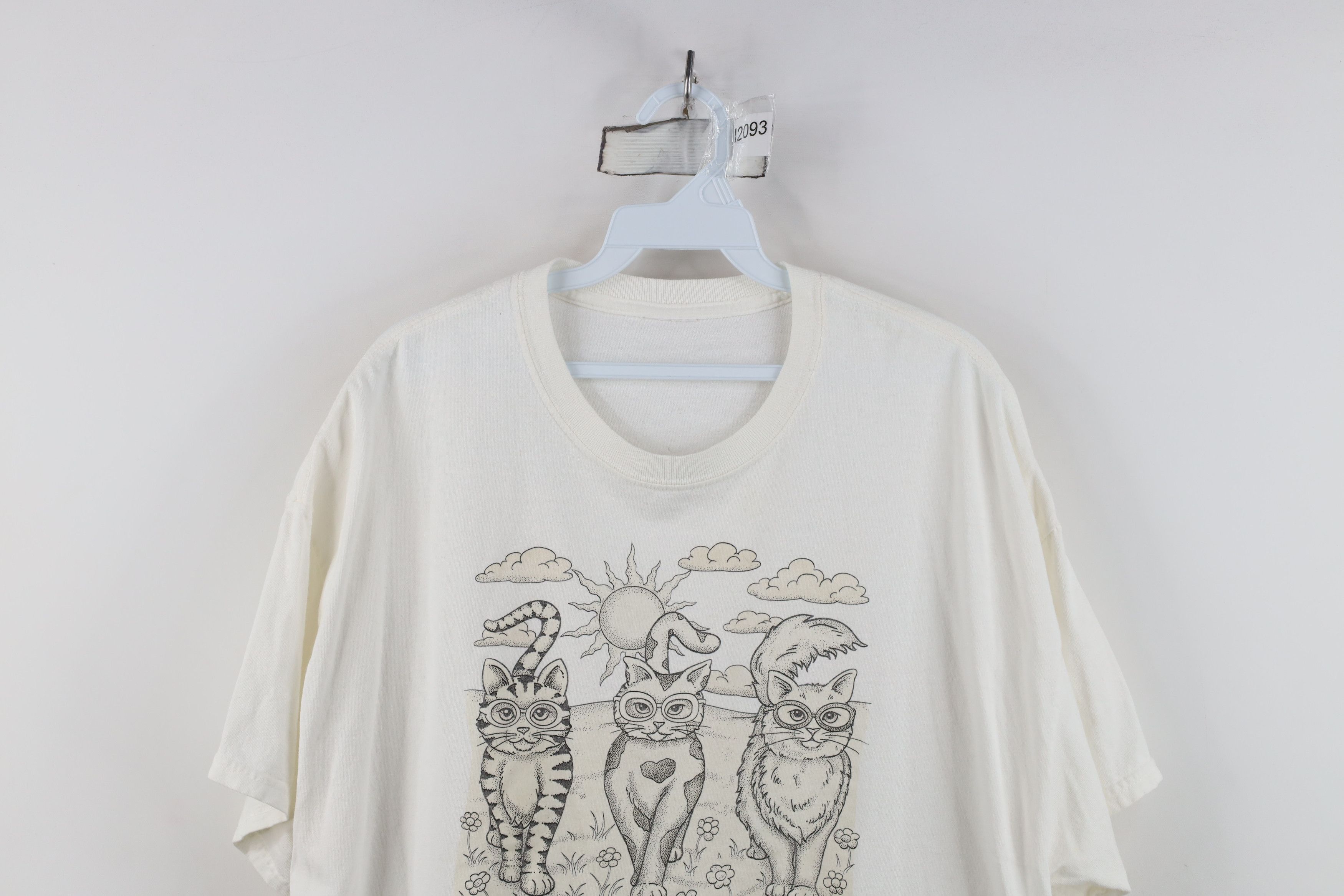 Vintage Vintage 90s Streetwear Changing St Kitts Cat Kitten T-Shirt Size XL / US 12-14 / IT 48-50 - 2 Thumbnail