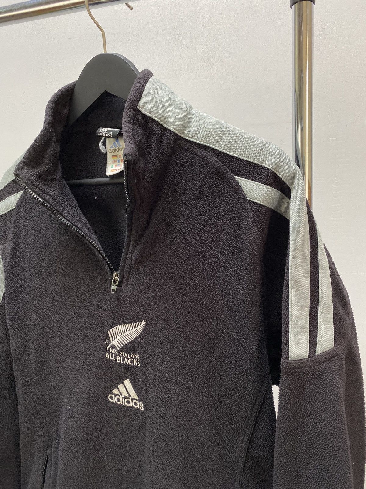 Adidas × New Zealand Outback × Vintage Vintage New Zealand All Blacks And Rugby Fleece Sweater Size US S / EU 44-46 / 1 - 4 Thumbnail