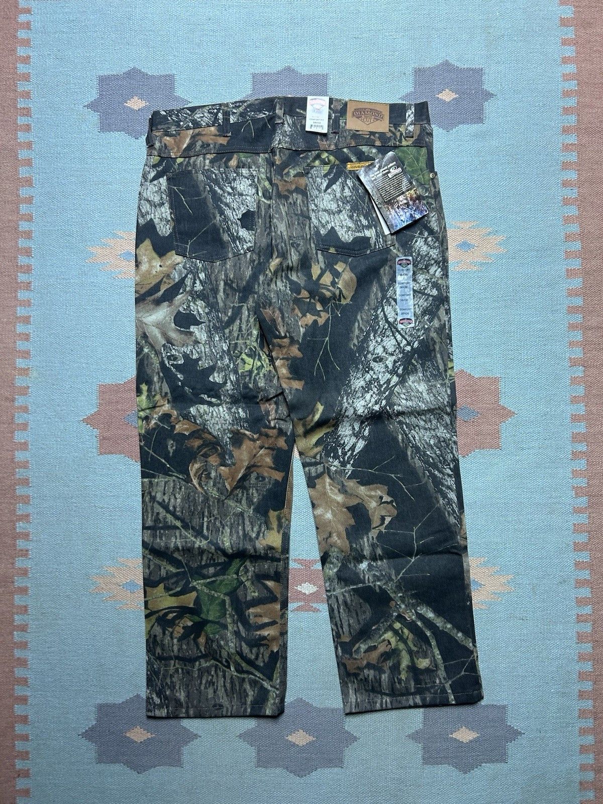 Vintage NEW Vintage diamond cut jeans mossy oak camo NWT men’s 38x30 Size US 38 / EU 54 - 1 Thumbnail