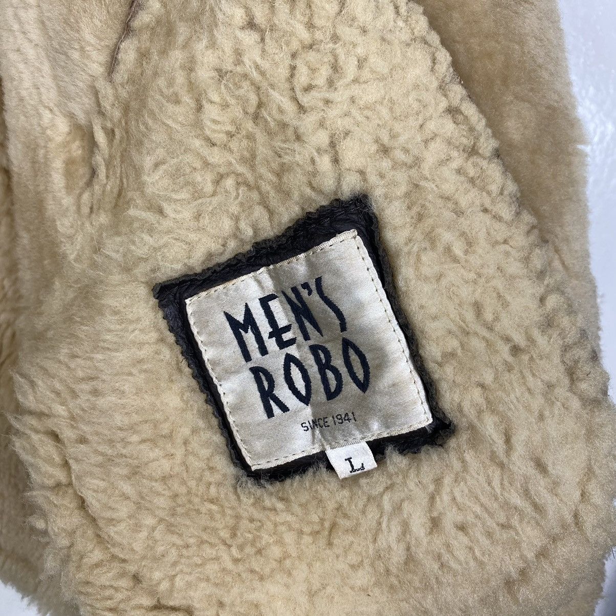 Japanese Brand Men Robo B-3 style sheep skin shearling leather jacket Size US M / EU 48-50 / 2 - 10 Thumbnail