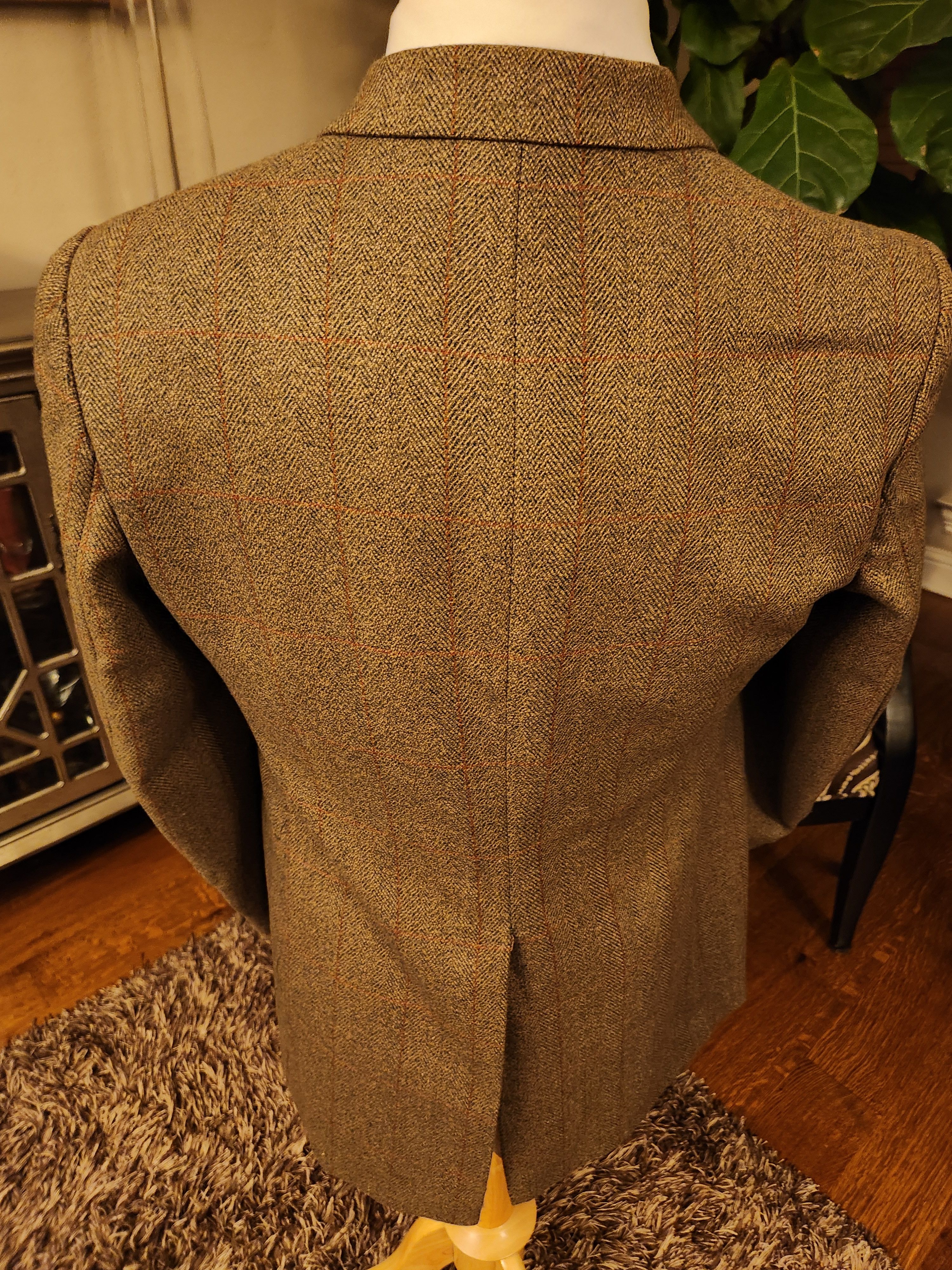 Vintage Sports Saxony Men's Bespoke Tweed Jacket Size 42R - 2 Thumbnail
