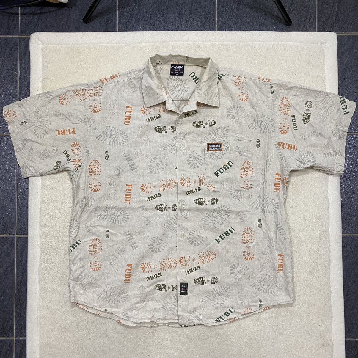 Fubu × Vintage Vintage Y2K FUBU Overprint Short Sleeve Shirt Size US XXL / EU 58 / 5 - 1 Thumbnail