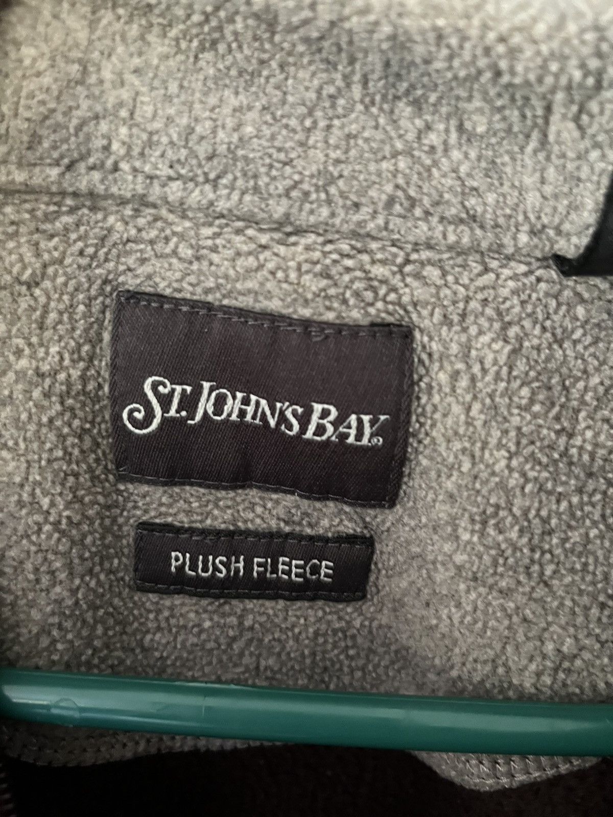 St. Johns Bay Brown Fleece Quarter Zip Size US L / EU 52-54 / 3 - 2 Thumbnail