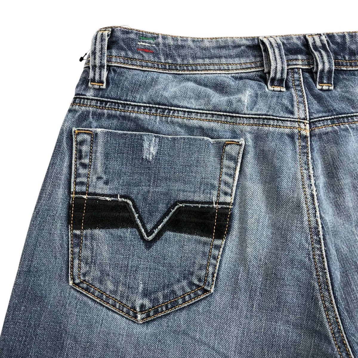 Diesel × If Six Was Nine × Le Grande Bleu (L.G.B.) Vintage Diesel Industry Distressed Denim Y2K Jeans Size US 32 / EU 48 - 14 Thumbnail