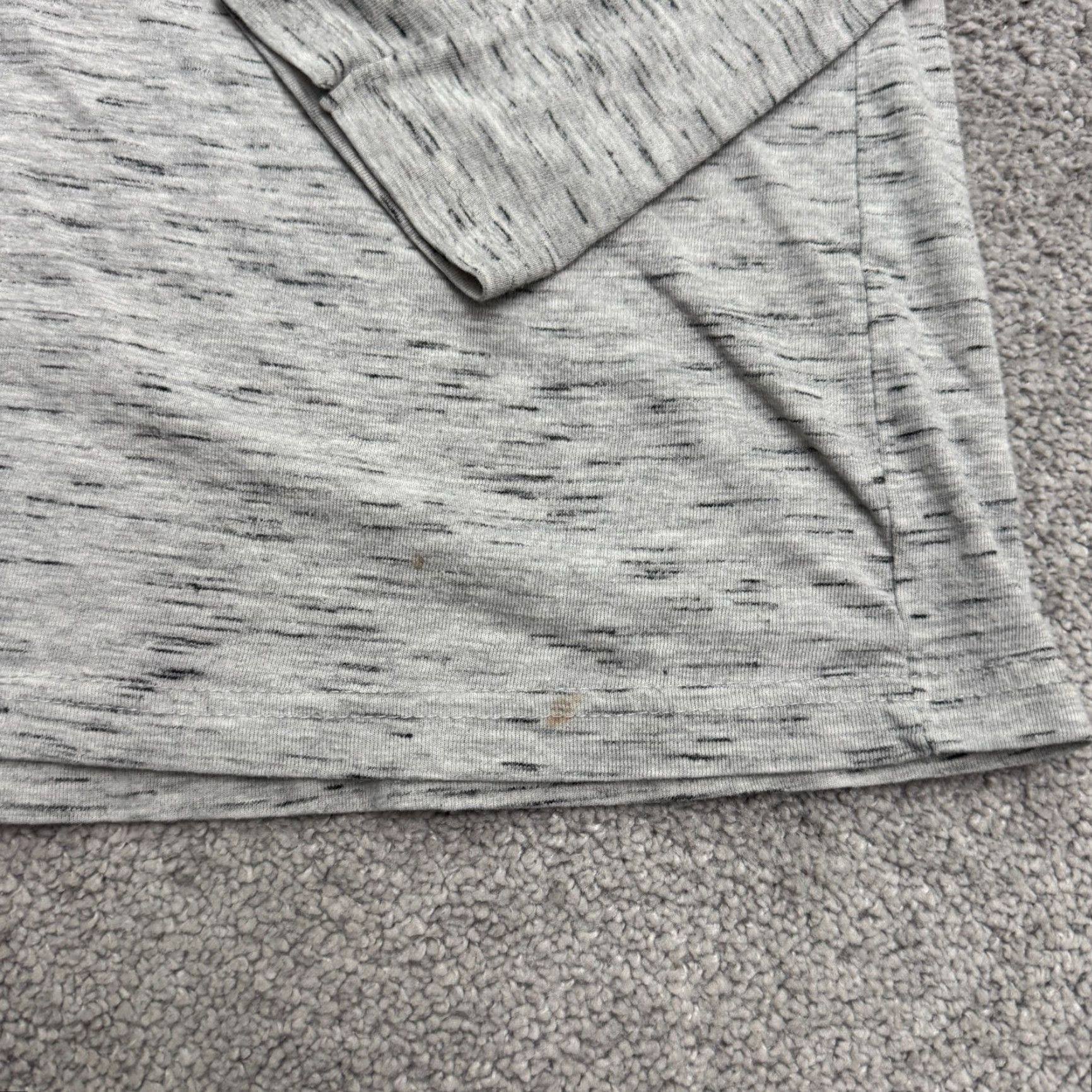 Hudson Hudson Barrow Hoodie Shirt Mens Large Heather Gray Long Sleeve Cotton Size US L / EU 52-54 / 3 - 3 Thumbnail