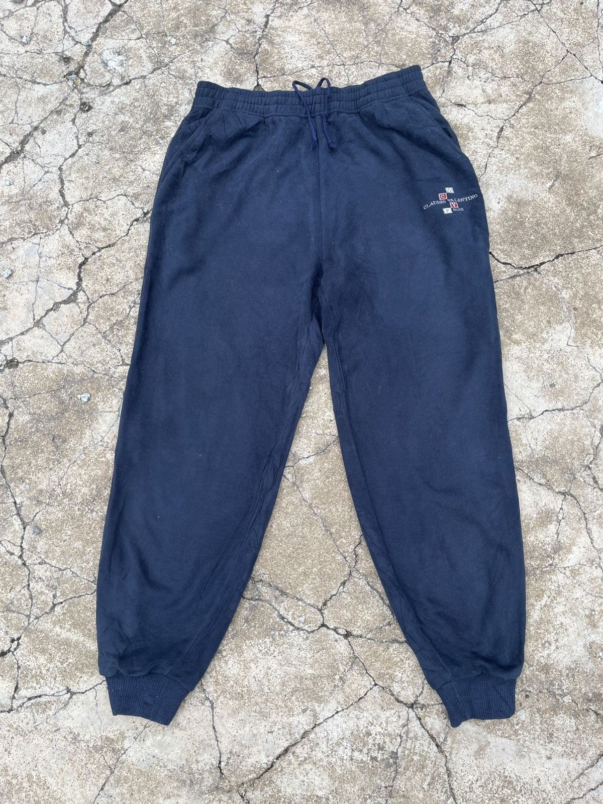 Designer × Valentino × Vintage Vintage Claudio Valentino Jogger Pant Sweatpant drawstring Size US 32 / EU 48 - 2 Thumbnail