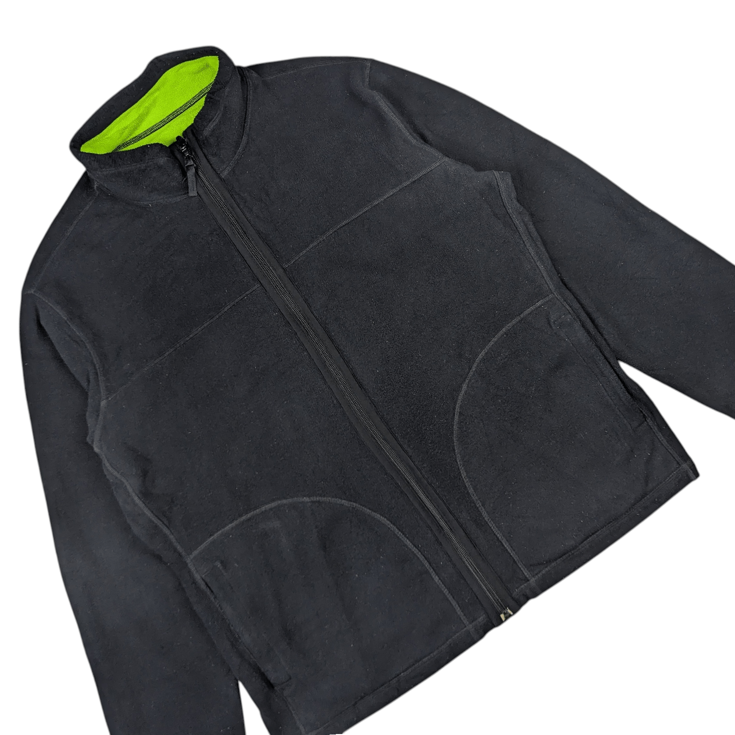 Uniqlo UNIQLO Reversible Black Yellow Sherpa Fleece Jacket Size US XL / EU 56 / 4 - 7 Thumbnail