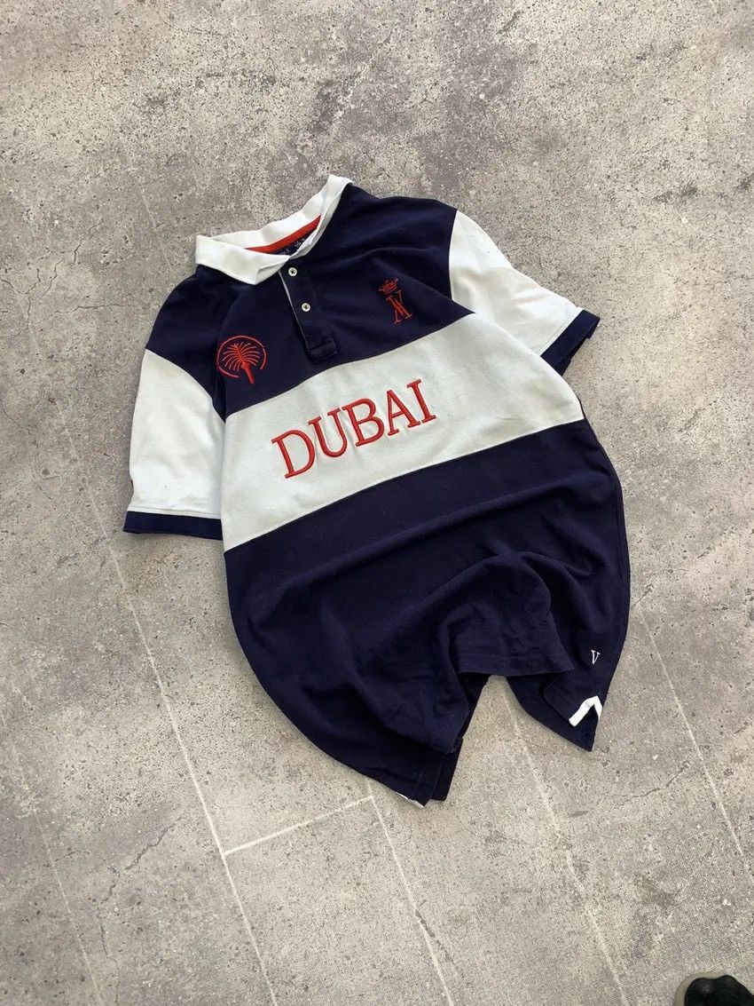 Polo Ralph Lauren Vintage Y2K T-shirt Dubai Polo Ralph Lauren drip centre logo Size US M / EU 48-50 / 2 - 5 Thumbnail