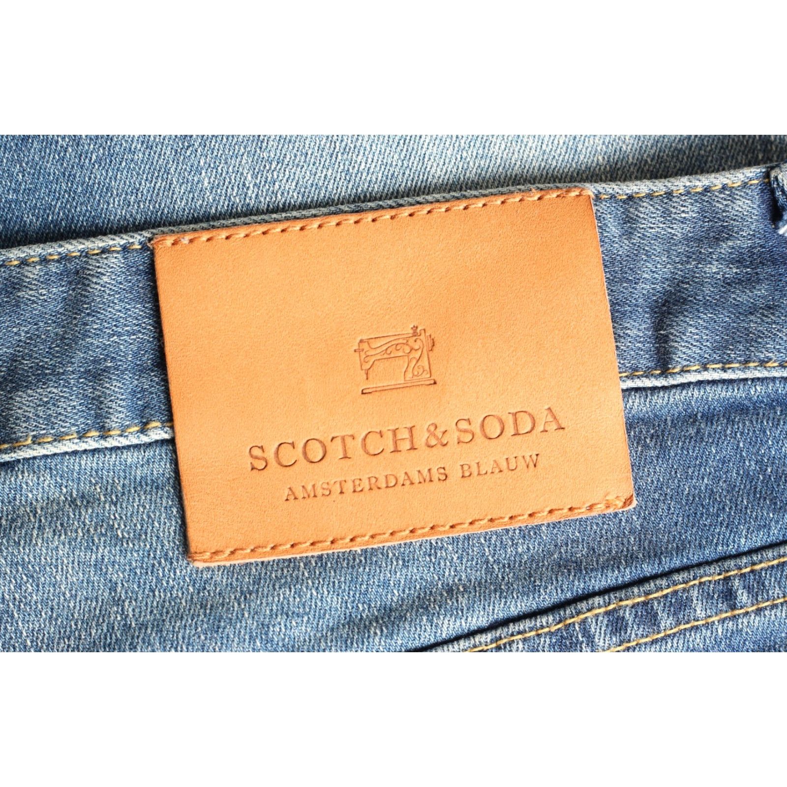 Scotch & Soda SCOTCH & SODA RALSTON Jeans Men Slim Tapered Stretch W32 L30 5-Pocket Blue DZ7547 Size US 32 / EU 48 - 2 Thumbnail