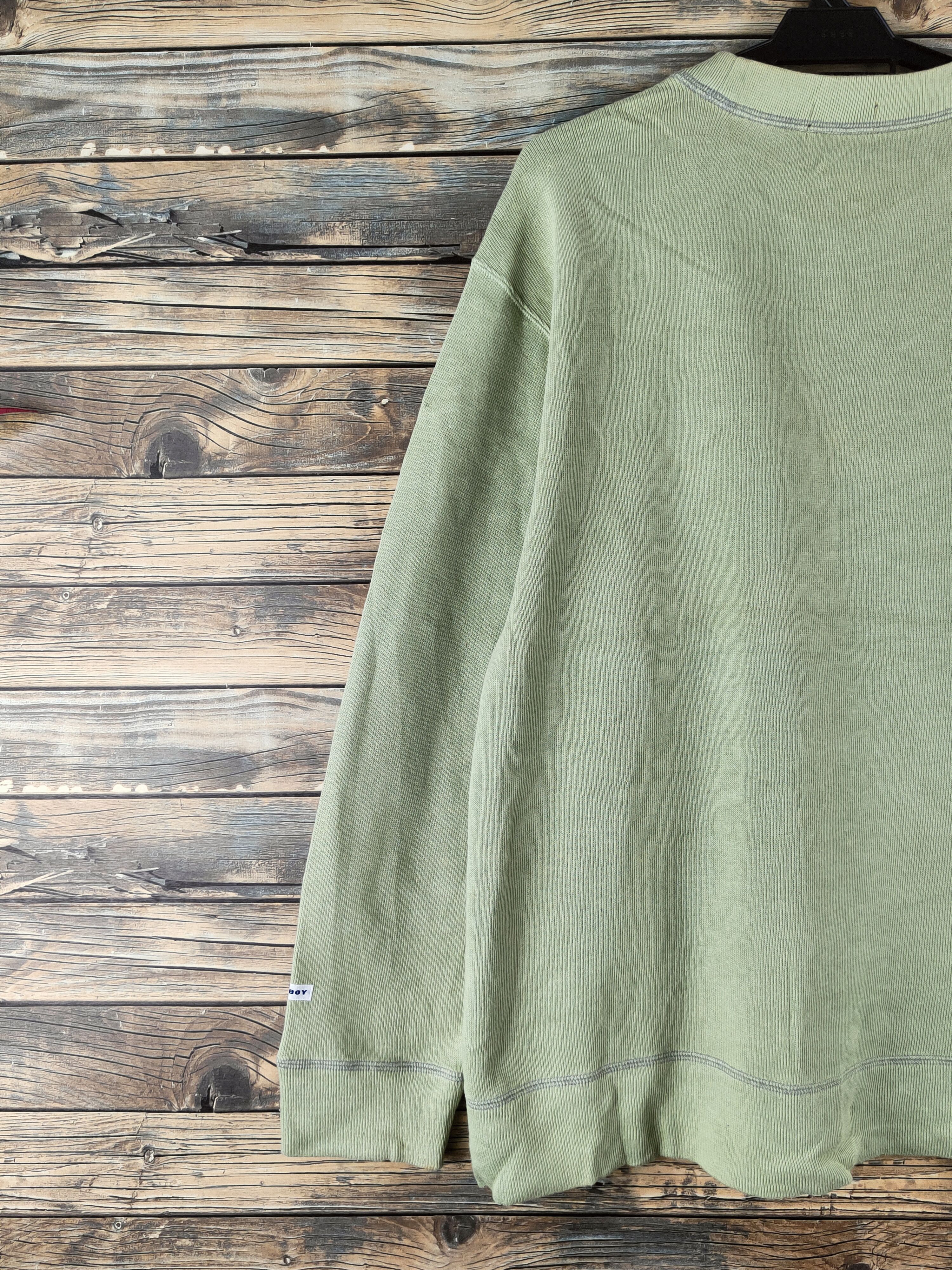 Japanese Brand DL Posh Boy Light Green Knitwear Sweatshirts #46-211 Size US L / EU 52-54 / 3 - 10 Thumbnail