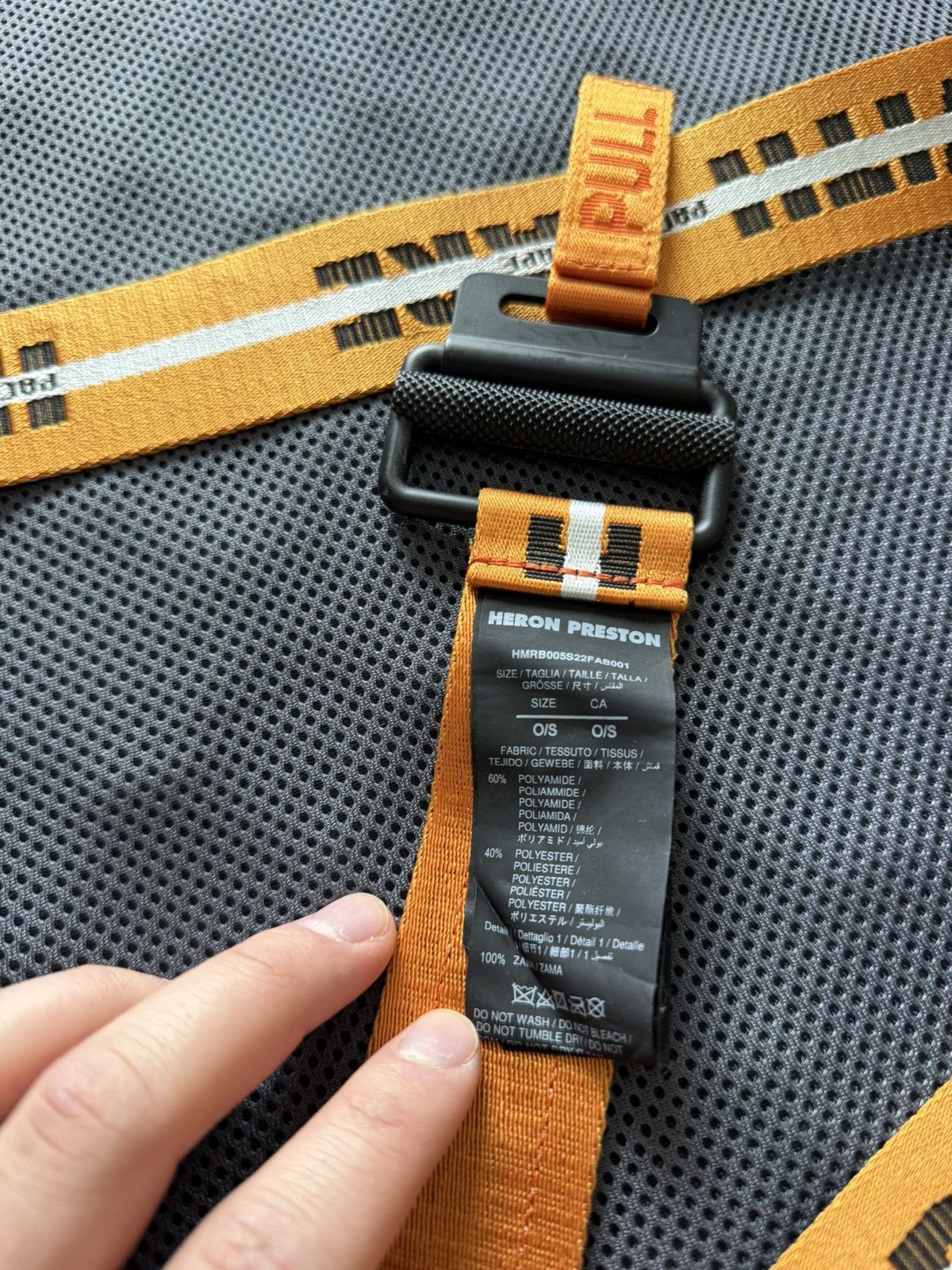 Heron Preston Heron Preston Handle With Care Tape Belt Size ONE SIZE - 3 Thumbnail