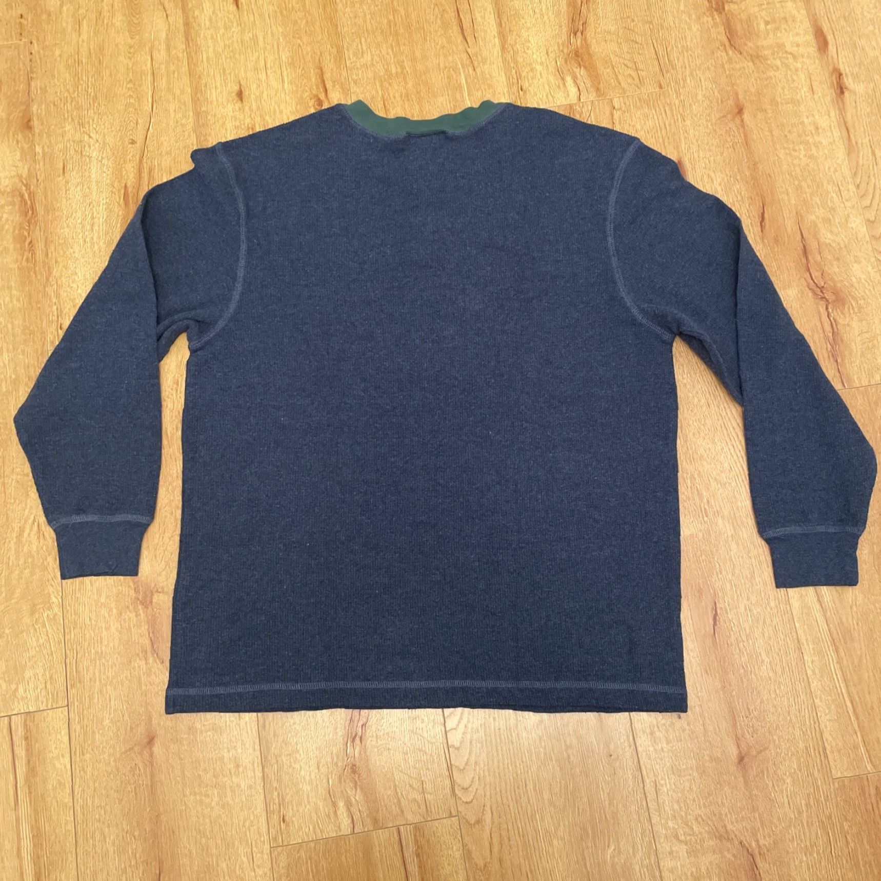 Disney Disney Disney Store Goofy Thermal Henley Mens Med Blue Waffle Knit Embroidered Fun Dad Shirt Size US M / EU 48-50 / 2 - 7 Thumbnail