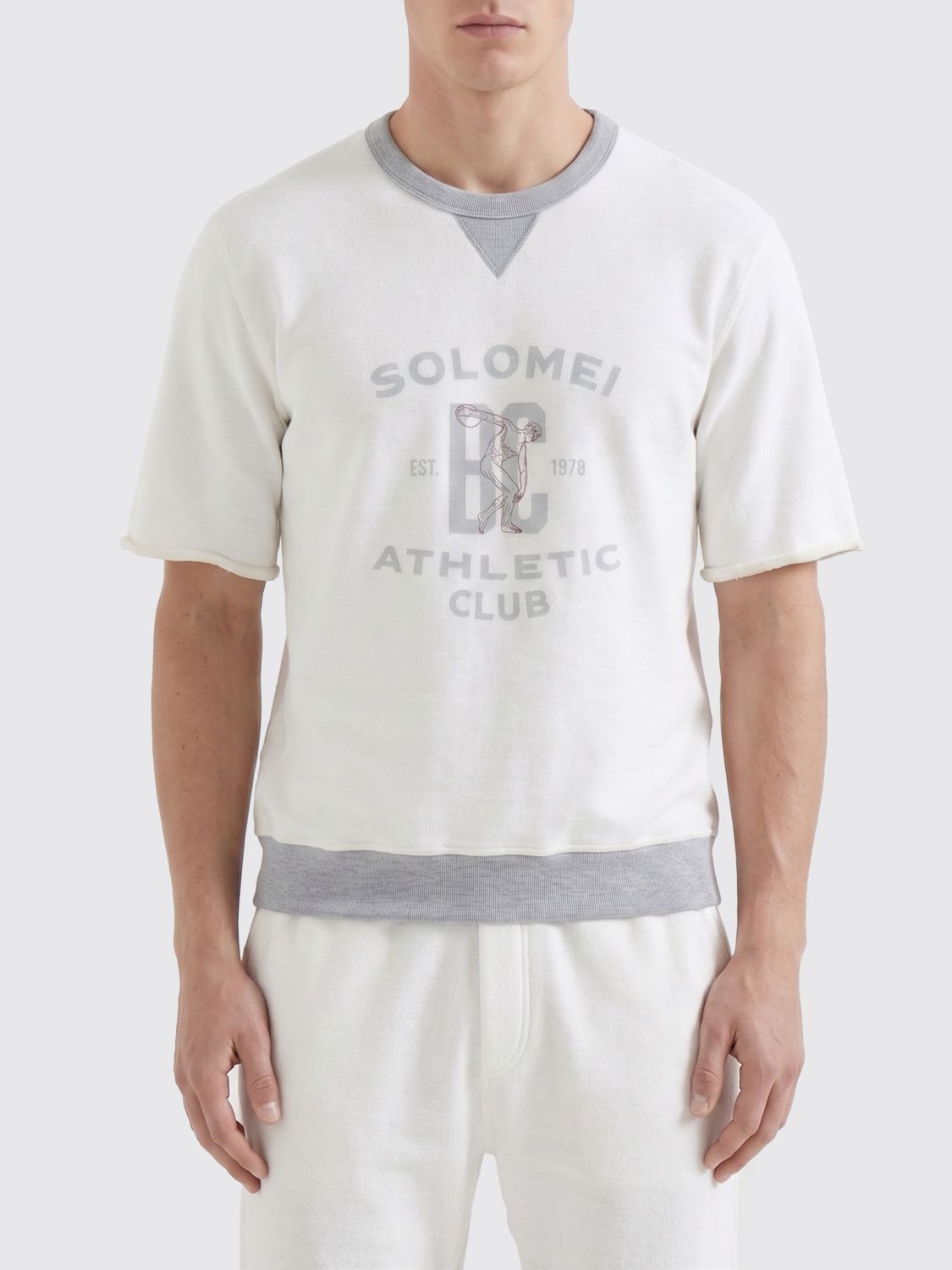 Brunello Cucinelli Brunello Cucinelli Sweatshirt Men White Size US XXL / EU 58 / 5 - 1 Thumbnail