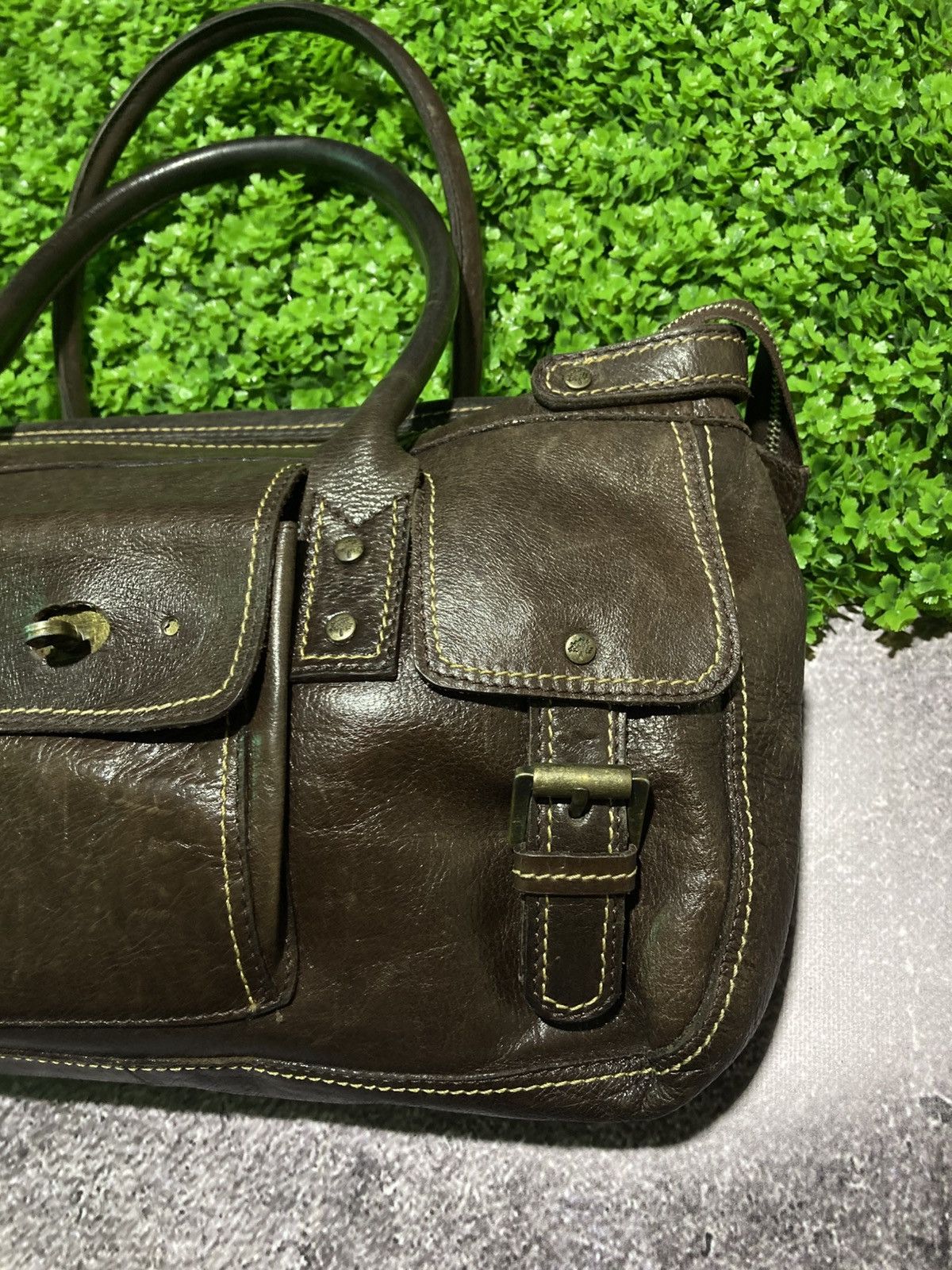 Mulberry Mulberry Roxanne Bag Chocolate Brown Darwin Leather Handbag Size ONE SIZE - 3 Thumbnail