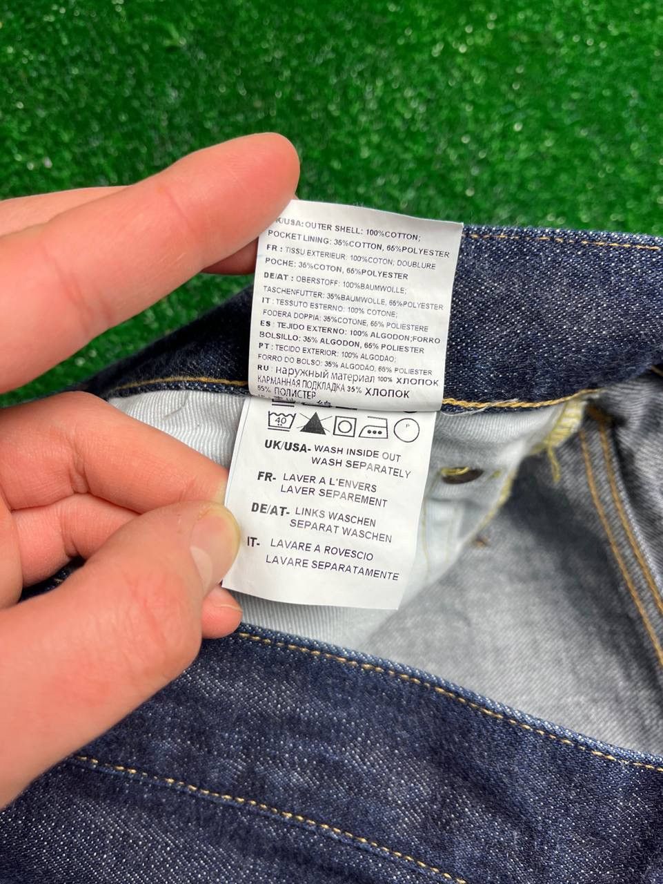 Edwin 🇯🇵Edwin Selvedge Denim Japan Samurai Custom Logo Size US 34 / EU 50 - 7 Thumbnail