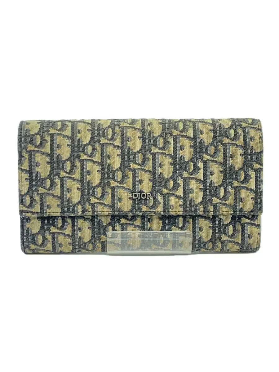 Dior Dior Oblique Flap Long Wallet Grey Size ONE SIZE - 1 Thumbnail