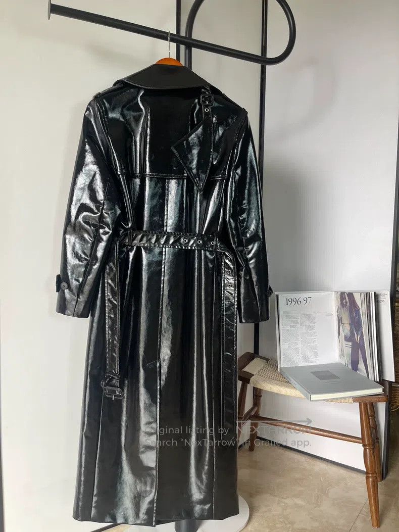 Saint Laurent Paris Saint Laurent Paris Patent leather trench coat Size XS / US 0-2 / IT 36-38 - 2 Thumbnail