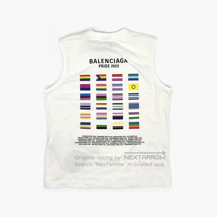 Balenciaga Balenciaga Sleeveless Logo Tank Top for Men. Size US L / EU 52-54 / 3 - 2 Thumbnail