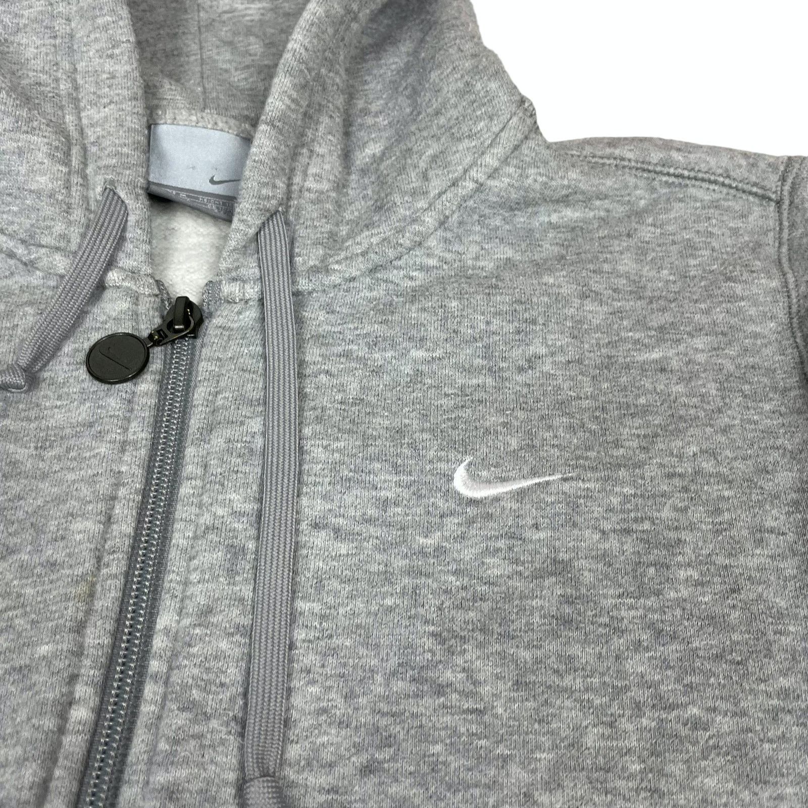 Nike × Vintage Nike Men's Heather Gray Long Sleeve Full Zip Hoodie Medium Size US M / EU 48-50 / 2 - 2 Thumbnail