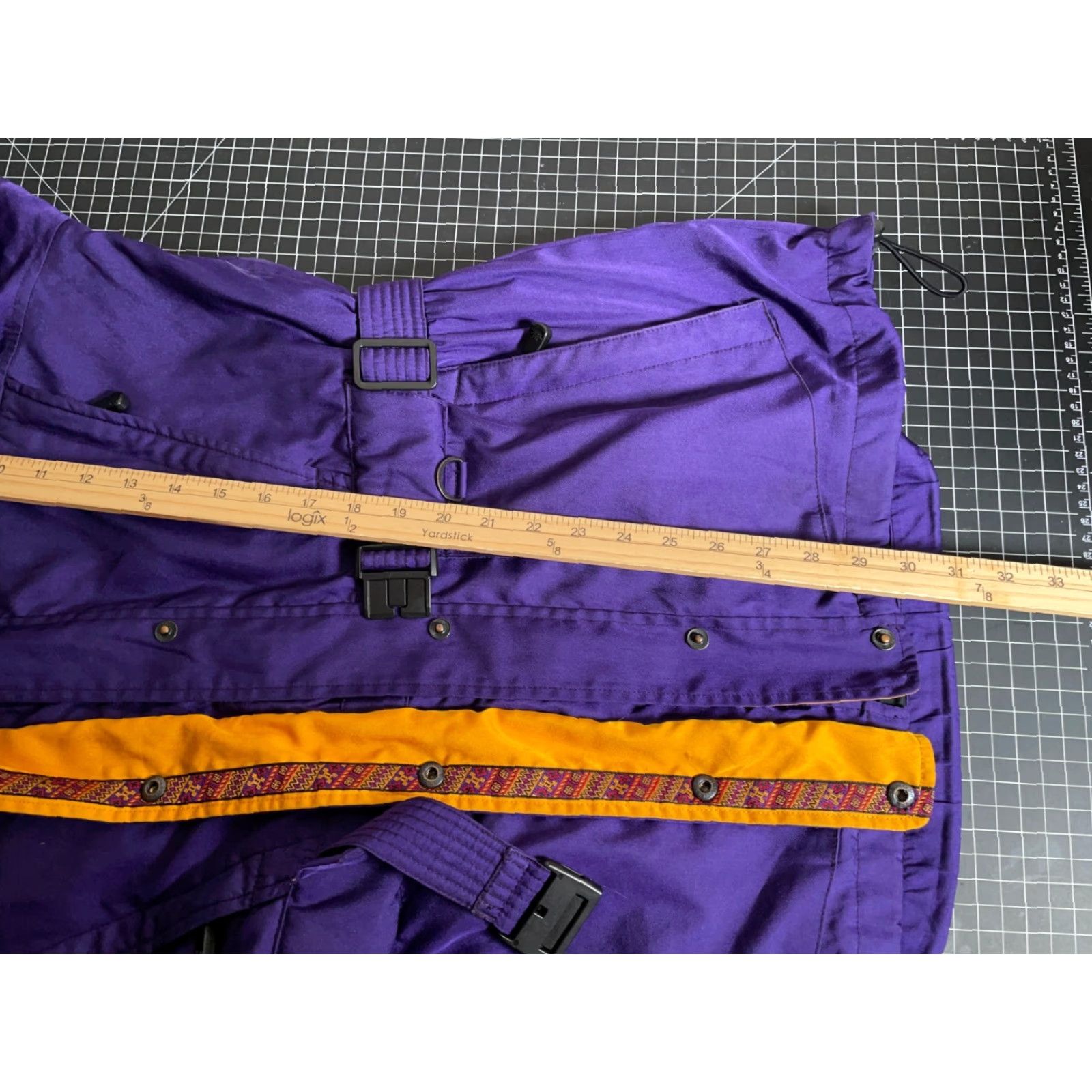 The North Face VINTAGE The North Face Hoodie Jacket Womens 8 Purple Red Geometric Trim Zip Up Parka VTG Size M / US 6-8 / IT 42-44 - 6 Thumbnail
