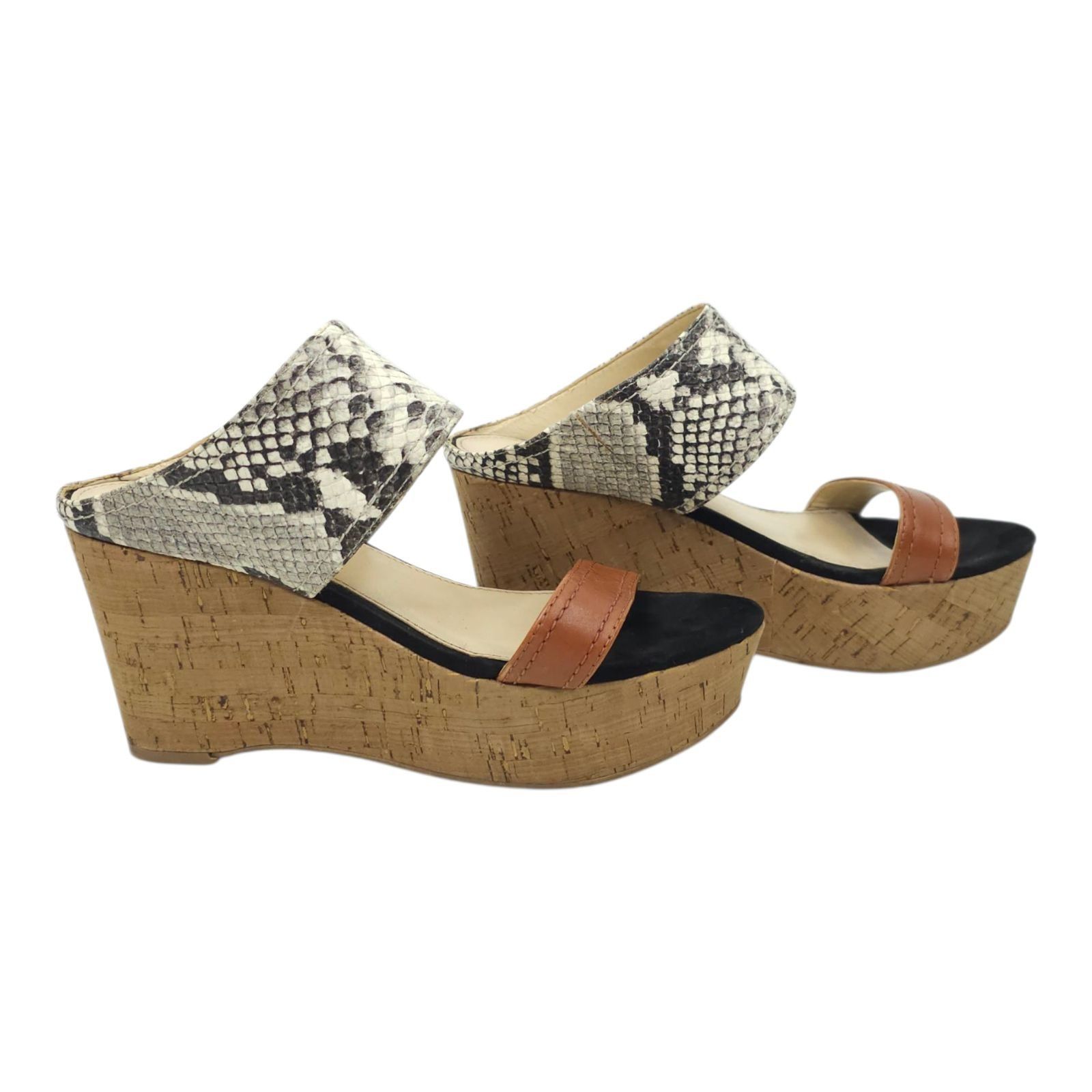 Marc Fisher Marc Fisher Shelbee 2 Sandals Womens 6.5 M Reptile Print Size US 6.5 / IT 36.5 - 12 Thumbnail