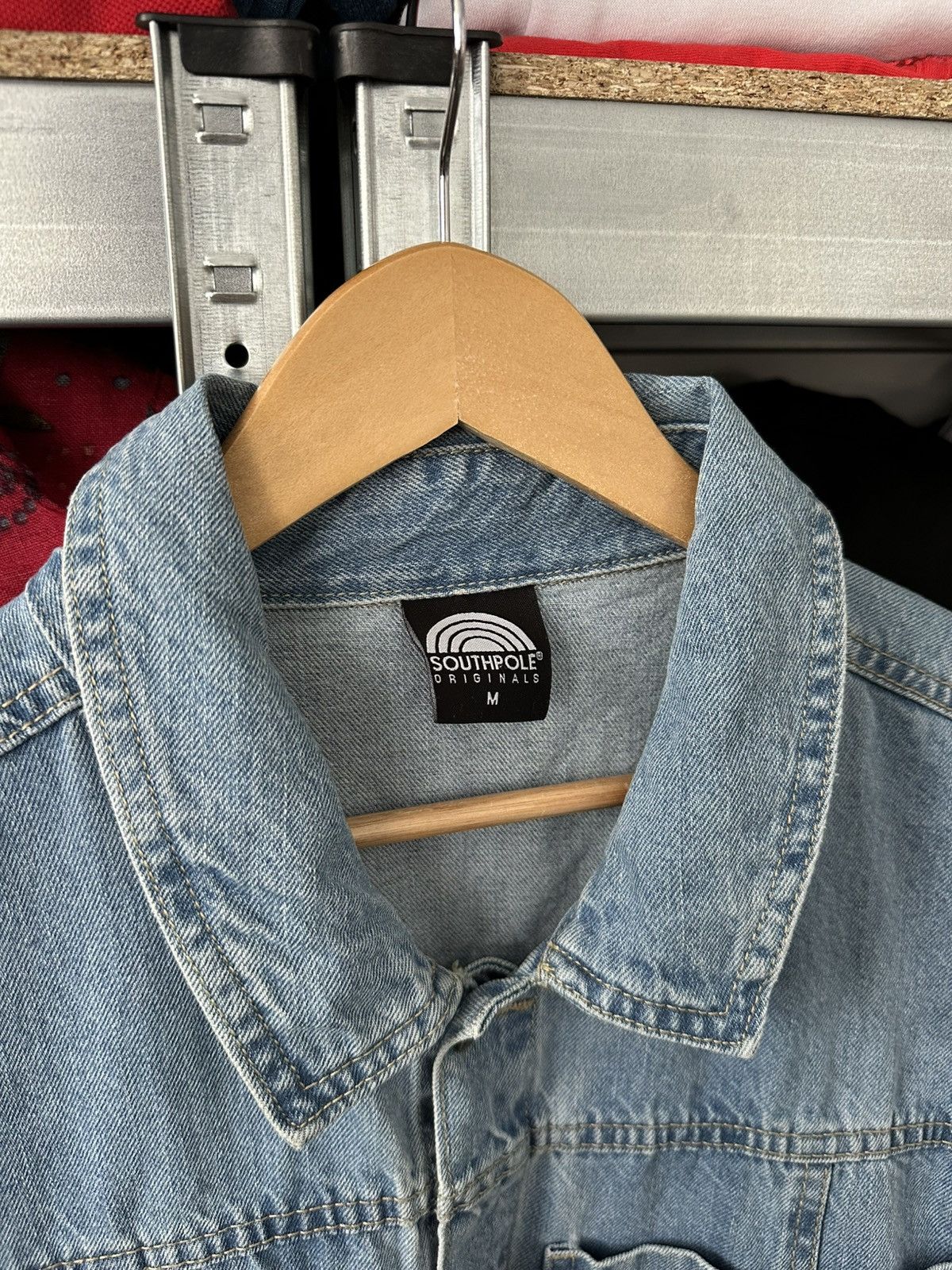 Southpole Vintage Y2K Southpole USA Jeans Blue Denim Button Up Shirt Size US M / EU 48-50 / 2 - 11 Thumbnail