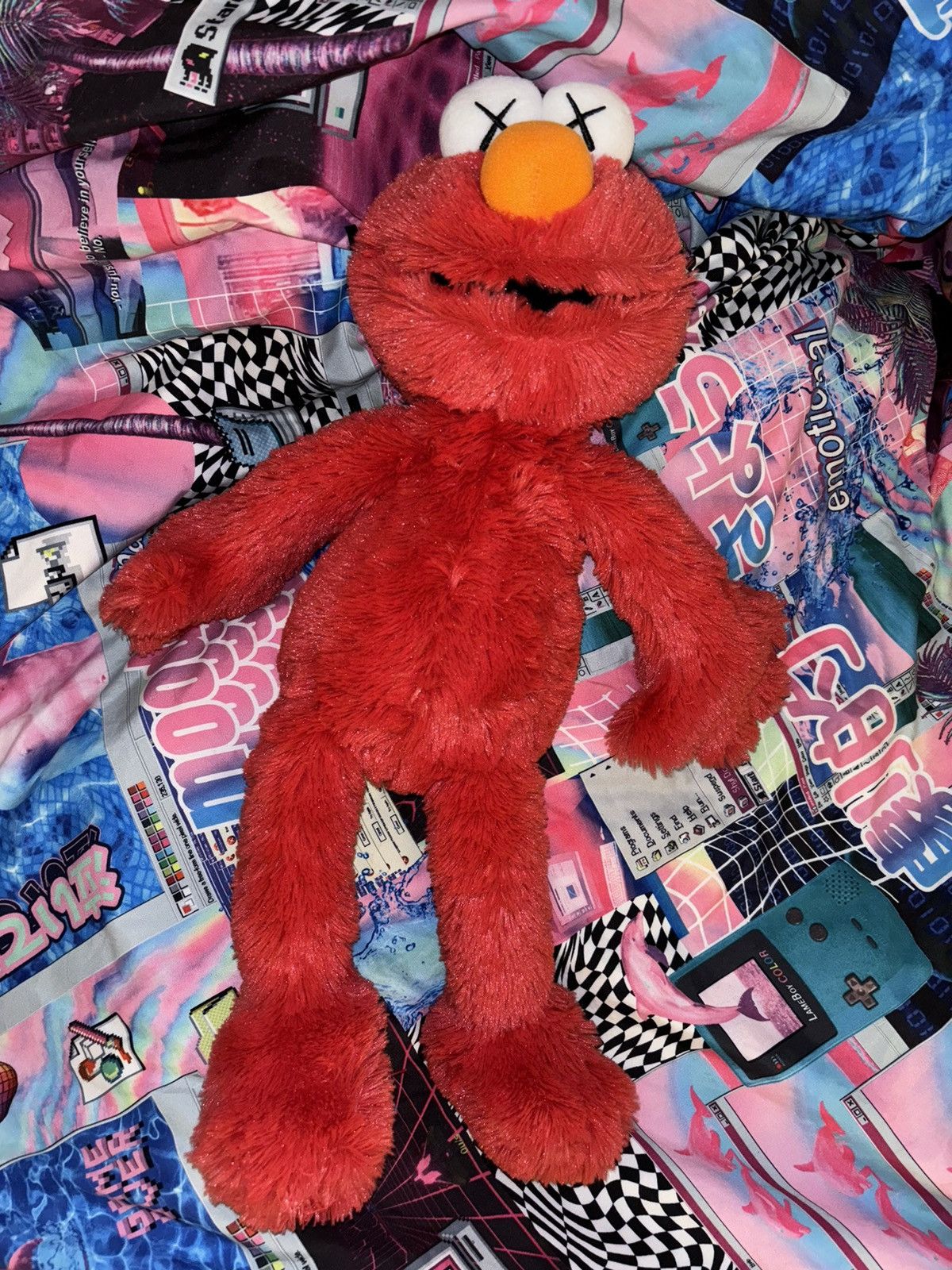 image of Kaws X Sesame Street Elmo in Red, Men's