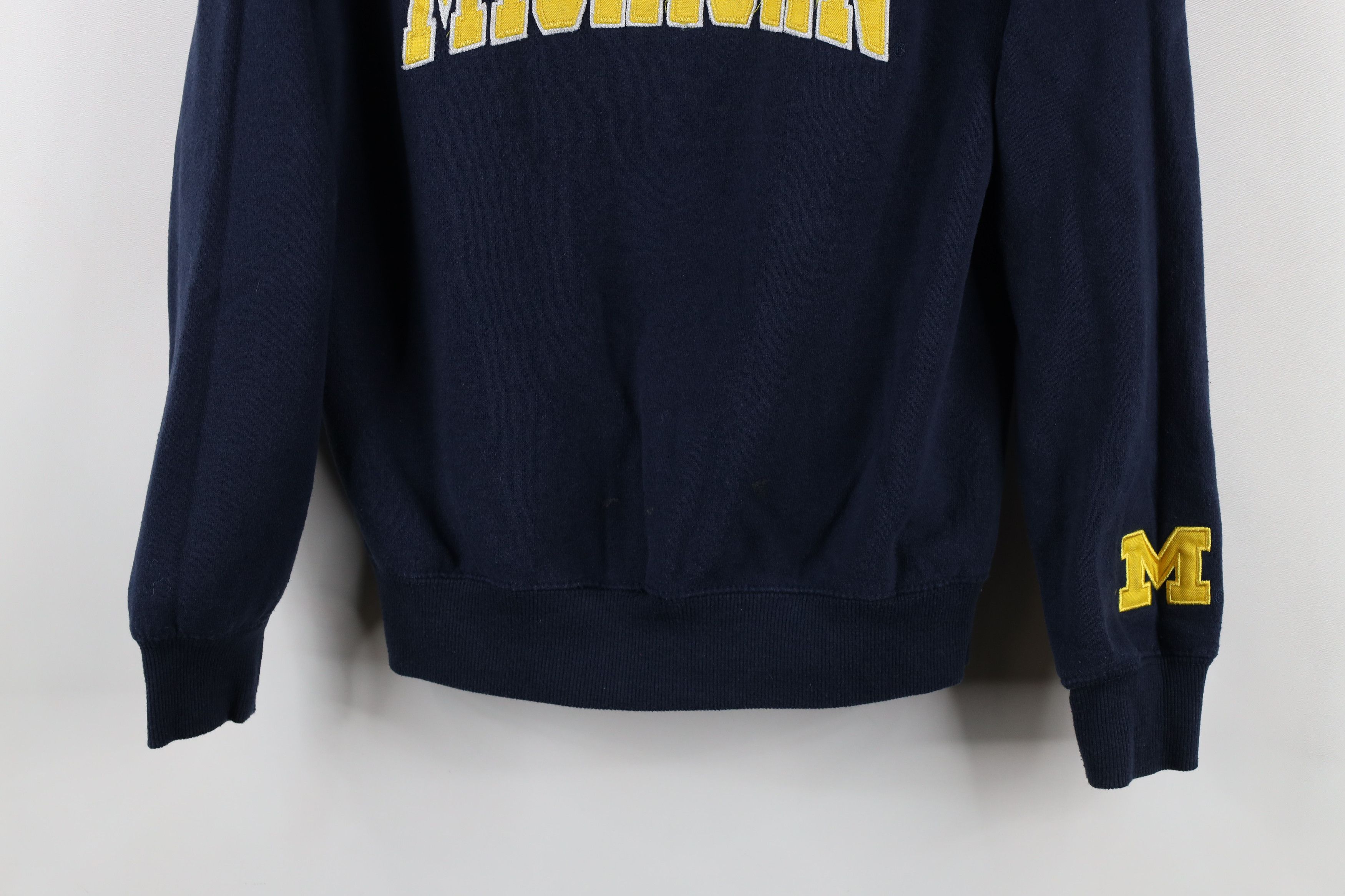 Vintage Vintage 90s University of Michigan Crewneck Sweatshirt Size S / US 4 / IT 40 - 3 Thumbnail