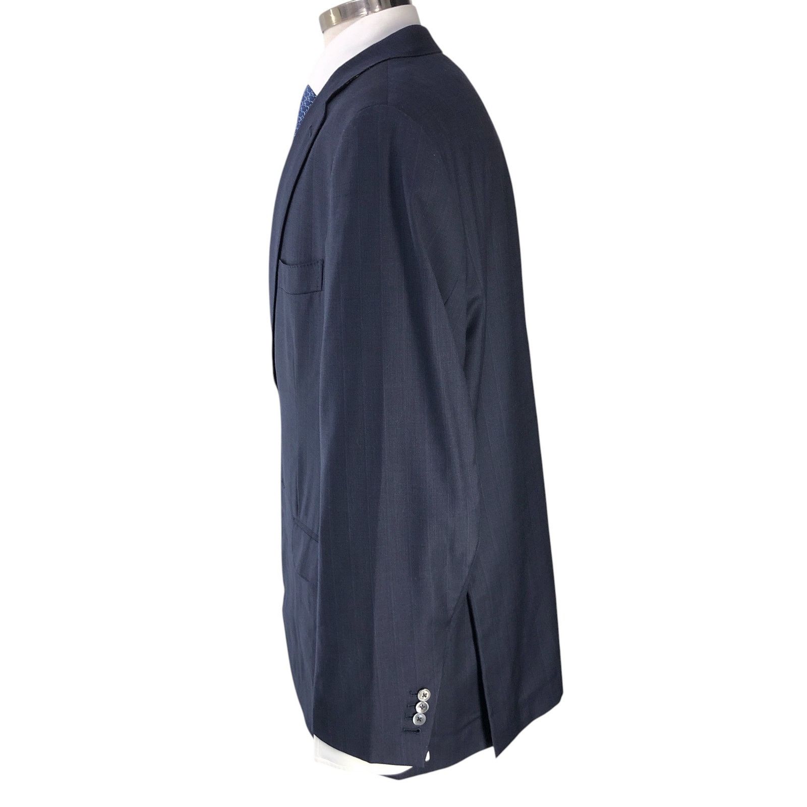 Isaia ISAIA Size 46L Sport Coat Blazer Base S Timeless 140s Blue Size 46L - 8 Thumbnail