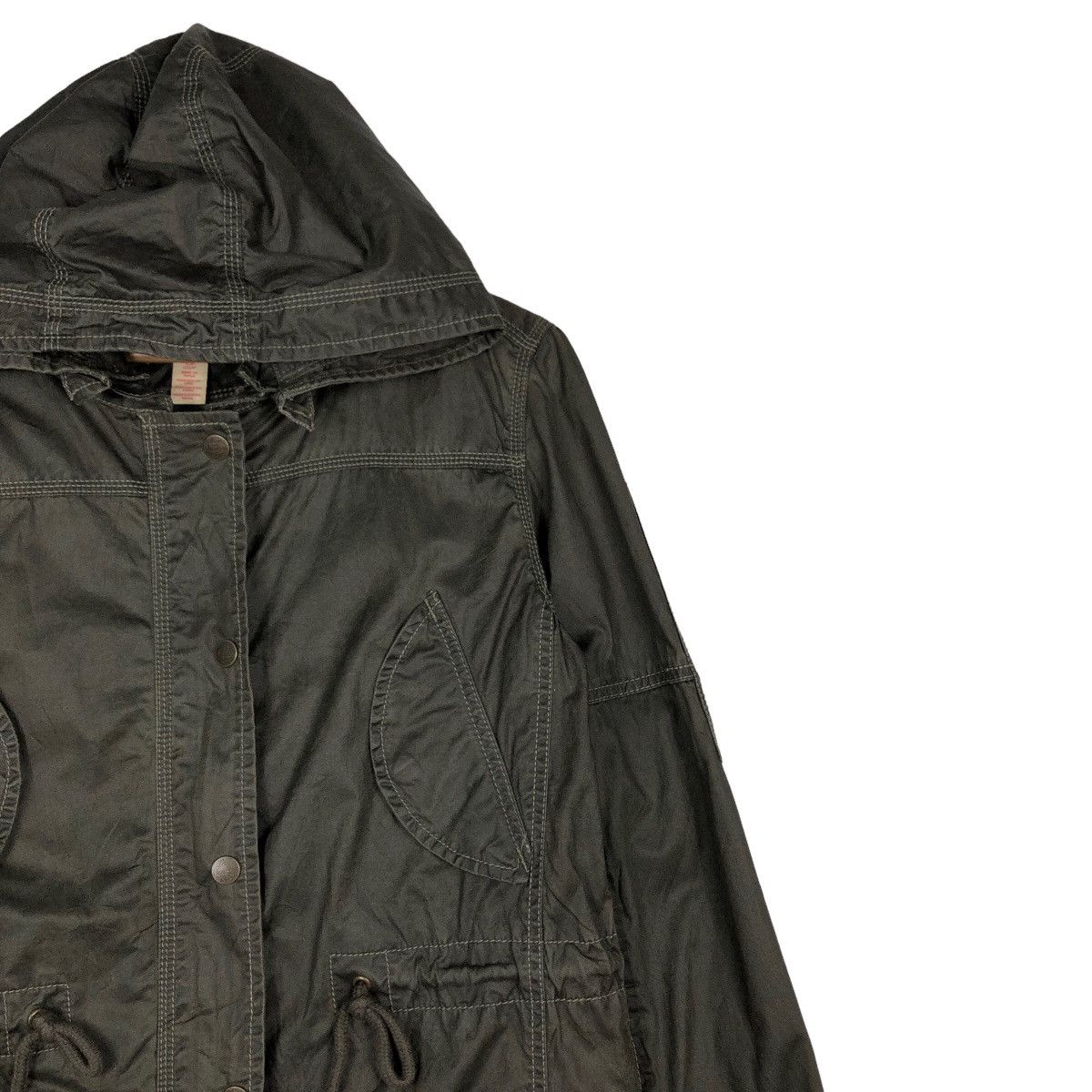 Japanese Brand 🔥Vintage Wax Fish Tail Parka Jacket Levi’s Biker Parachute Size US S / EU 44-46 / 1 - 6 Thumbnail