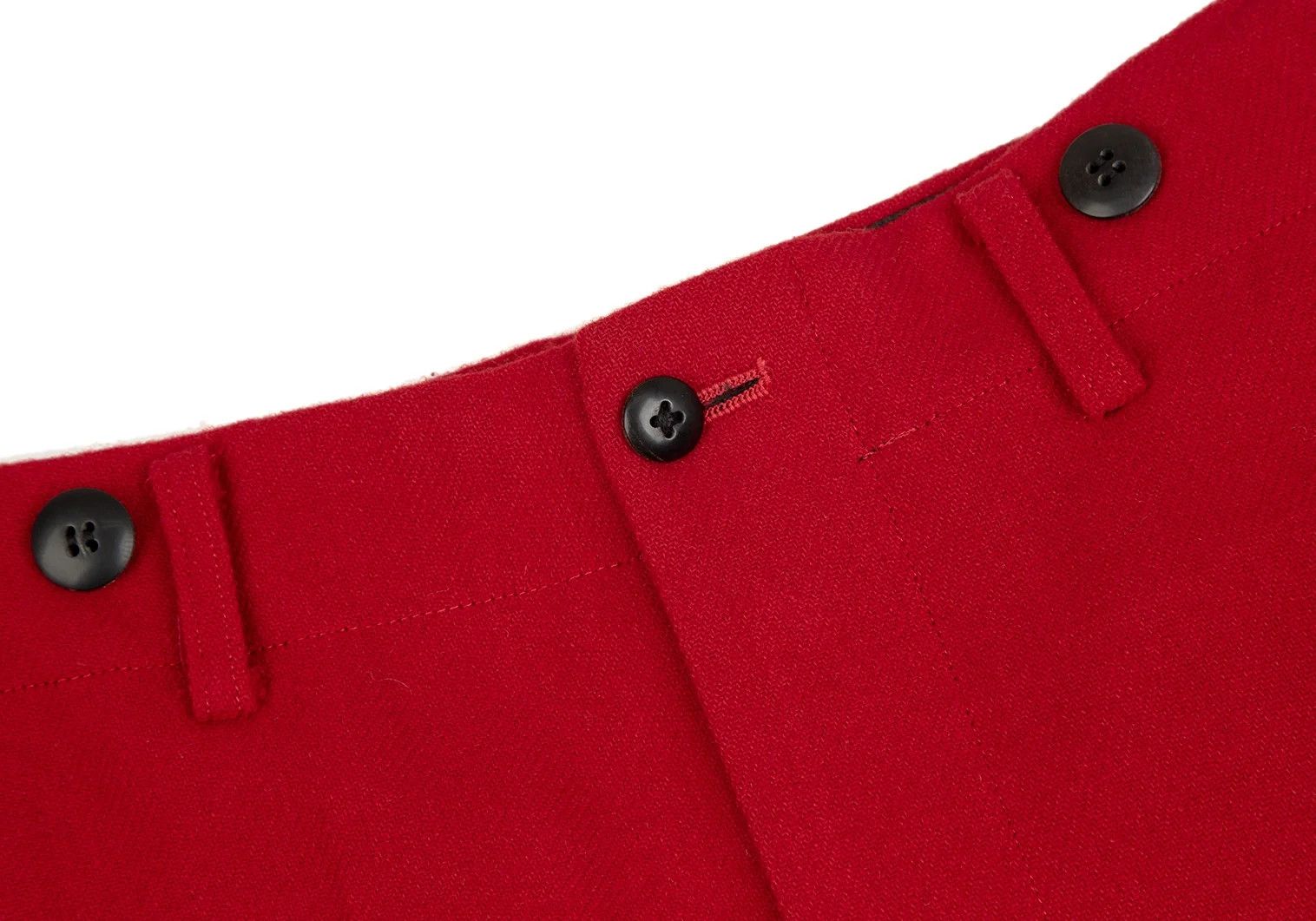 Yohji Yamamoto Yohji Yamamoto Wool Nylon Suspender Pants Red S Size US 36 / EU 52 - 3 Thumbnail